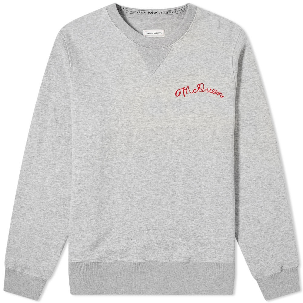 Alexander McQueen Chain Stitch Logo Crew Sweat - 1