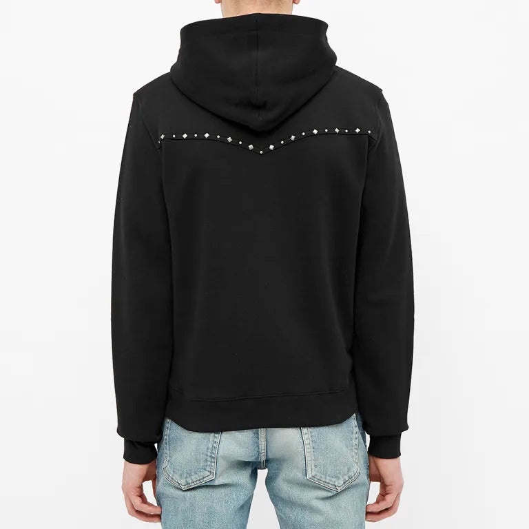 Saint Laurent studded western hoodie jacket S - 17