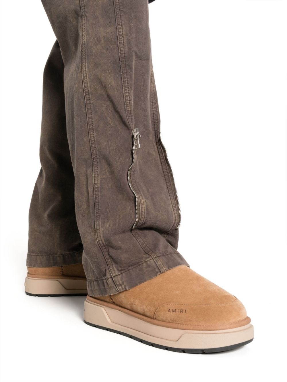 zip-detail straight-leg jeans - 5