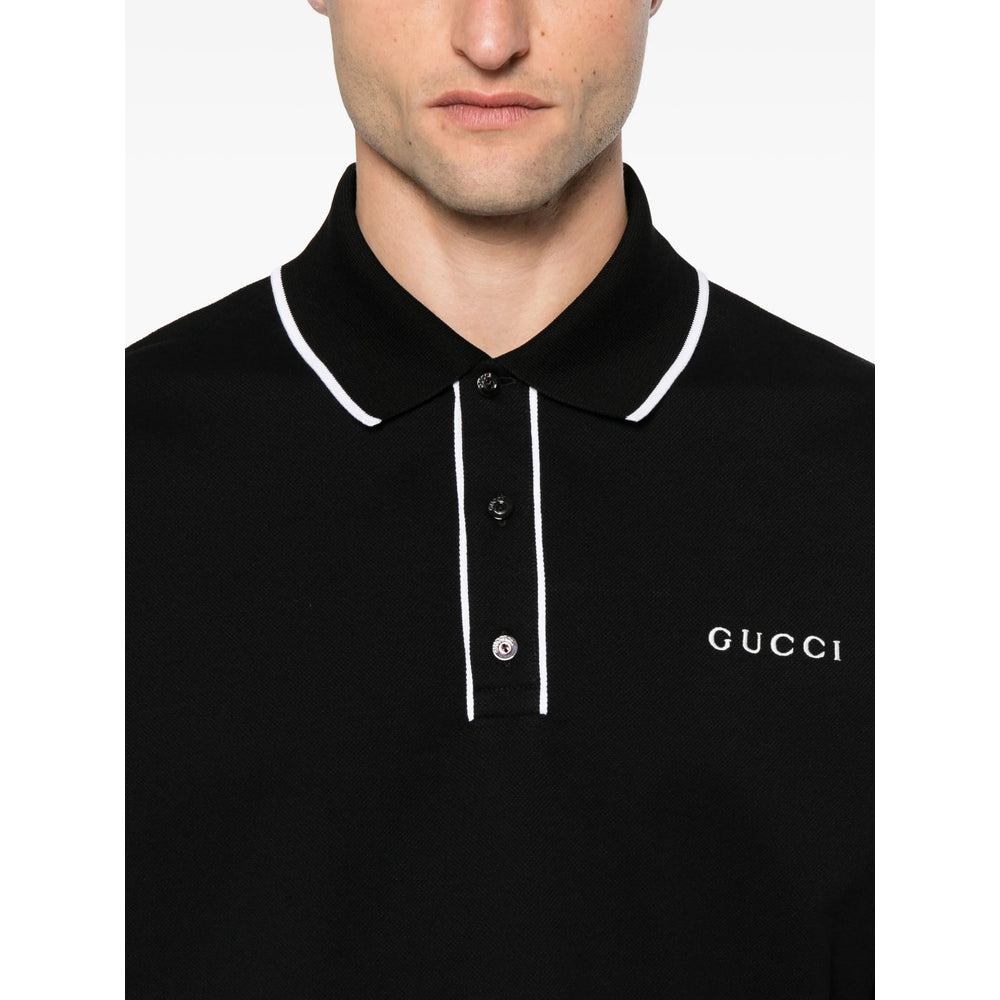 Gucci Black Polo Shirts Men - 2