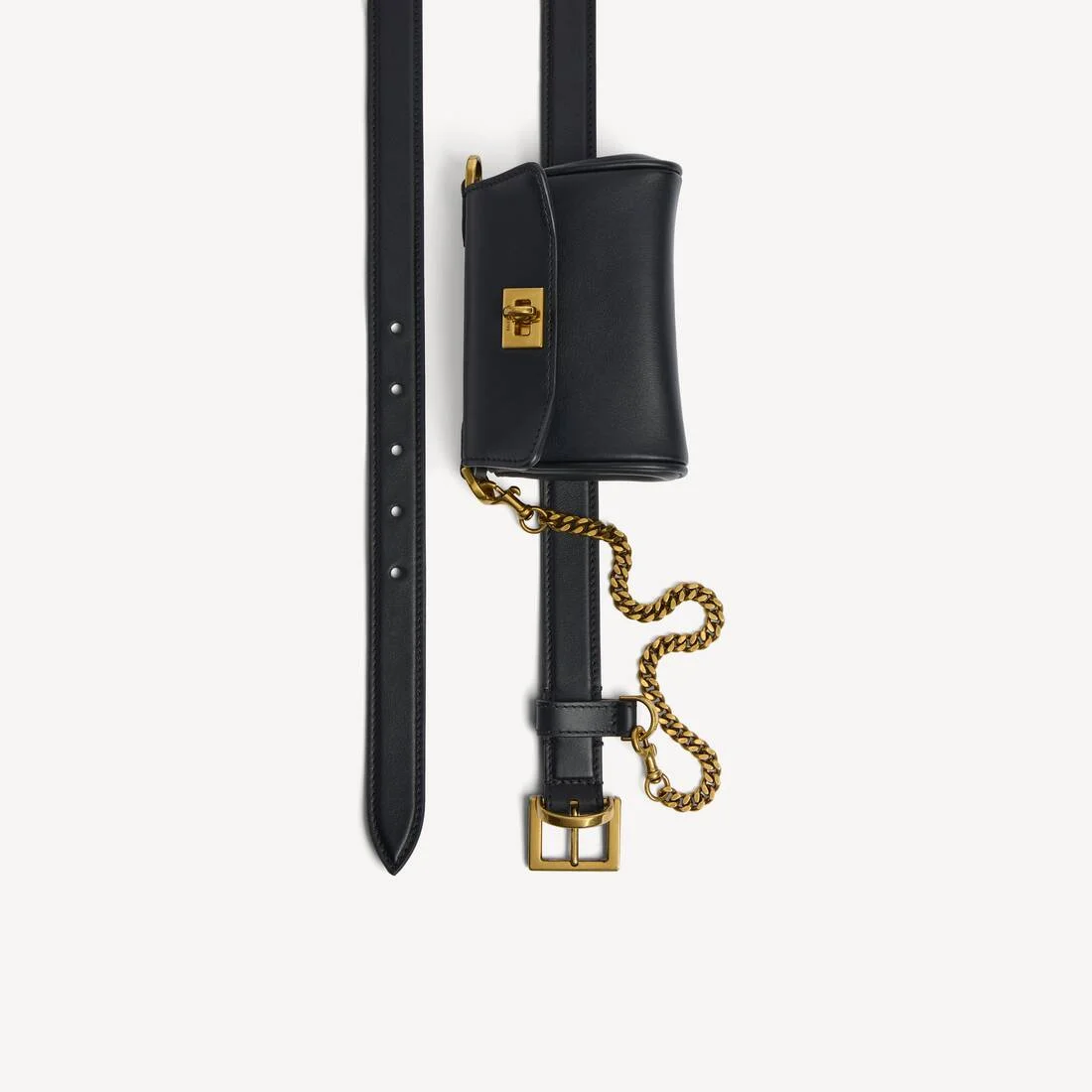 Women's Rodeo Belt With Pouch in Black - 1
