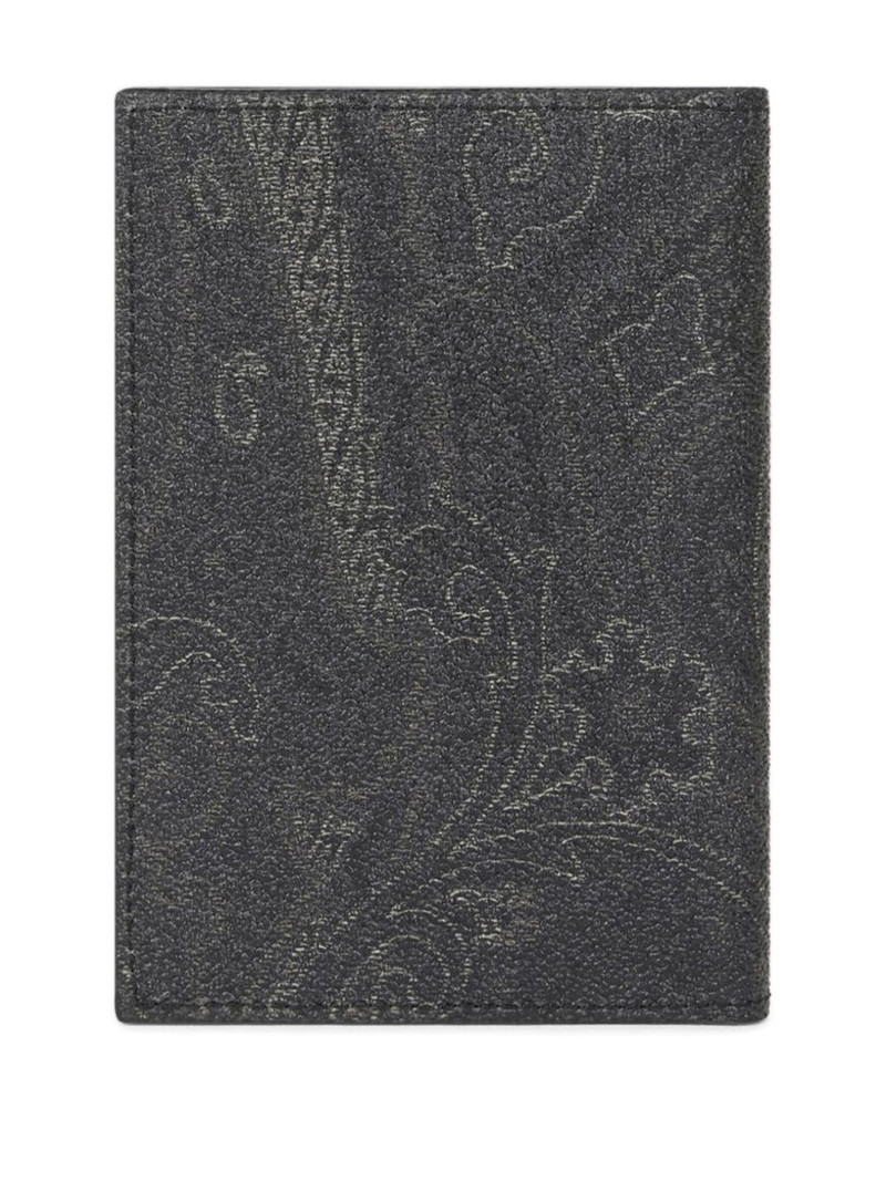 Etro paisley embroidered passport case outlook