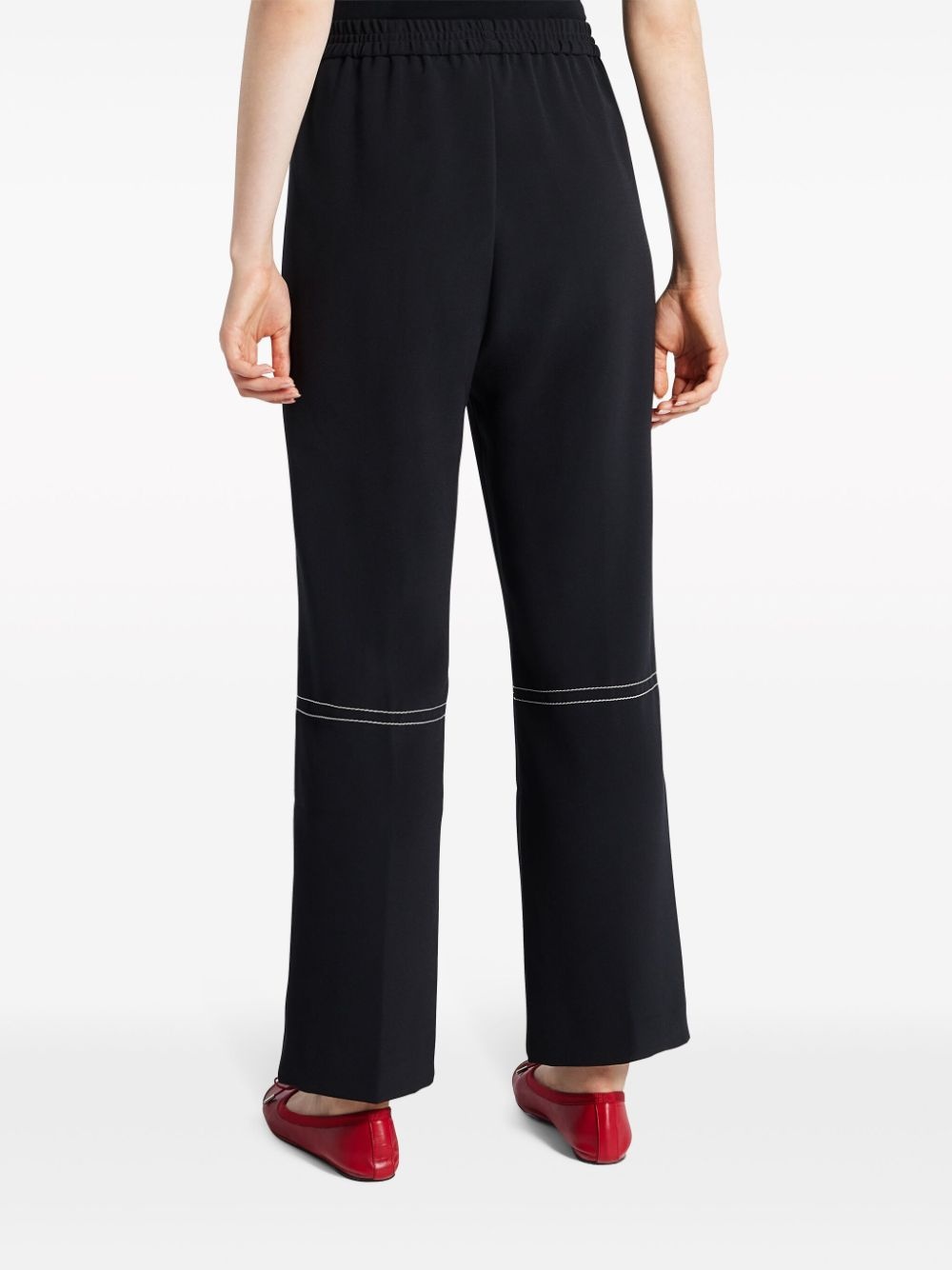 Vitesse contrast-stitch straight-leg trousers - 4