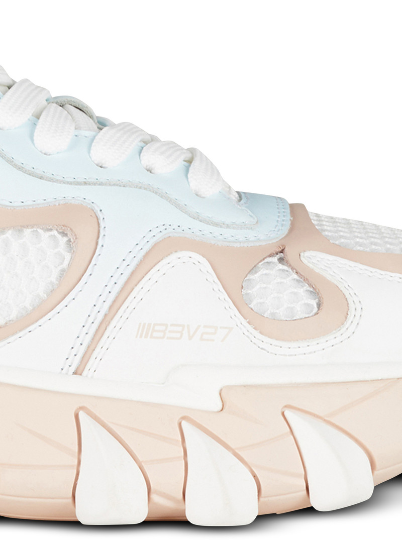 Balmain B-East trainers in coloured leather and mesh outlook