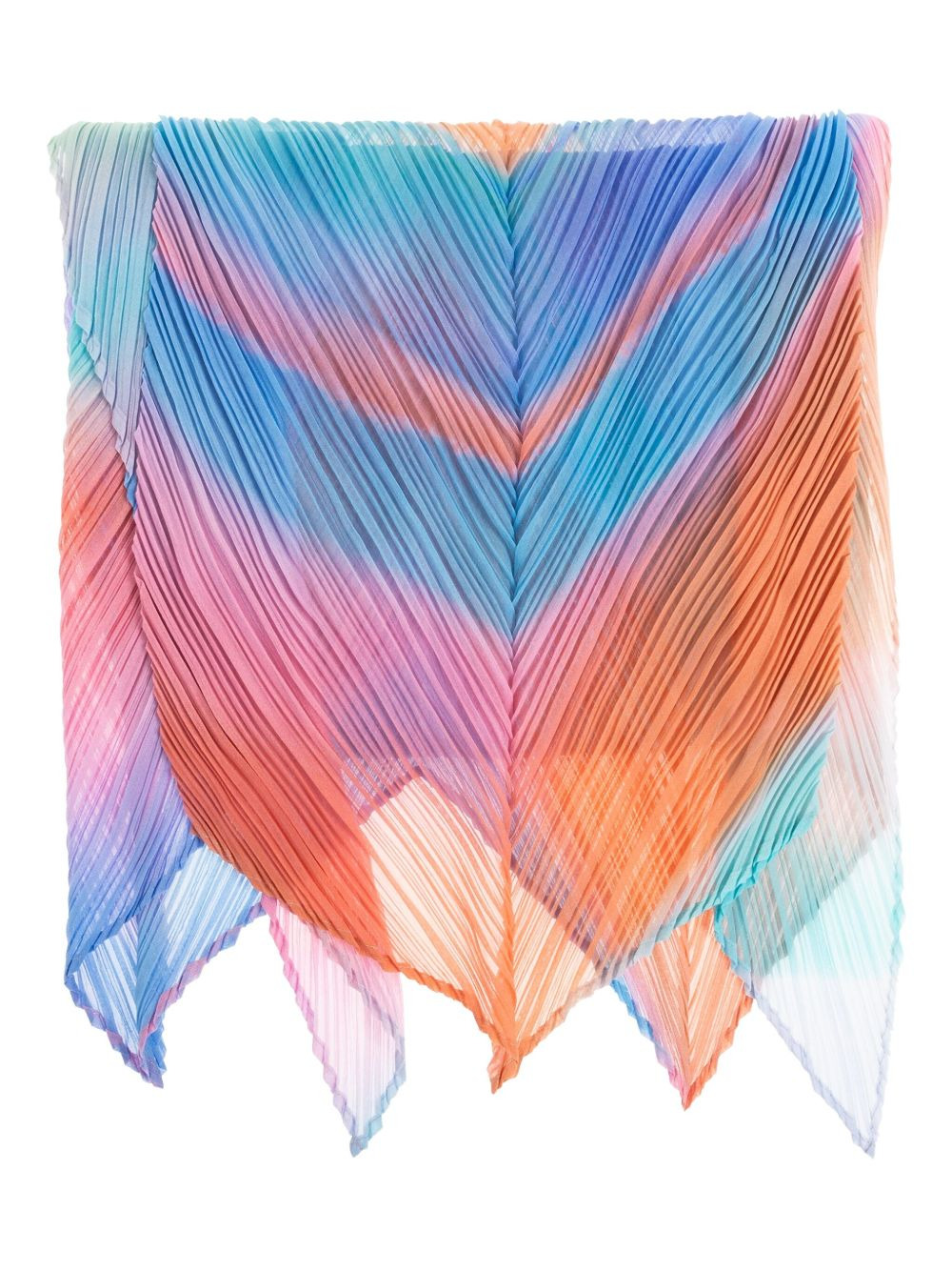 pleated ombre scarf - 1