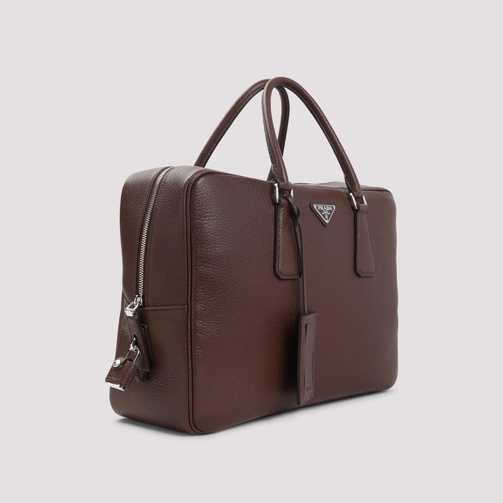 Prada Grained Leather Tote Bag Men - 2