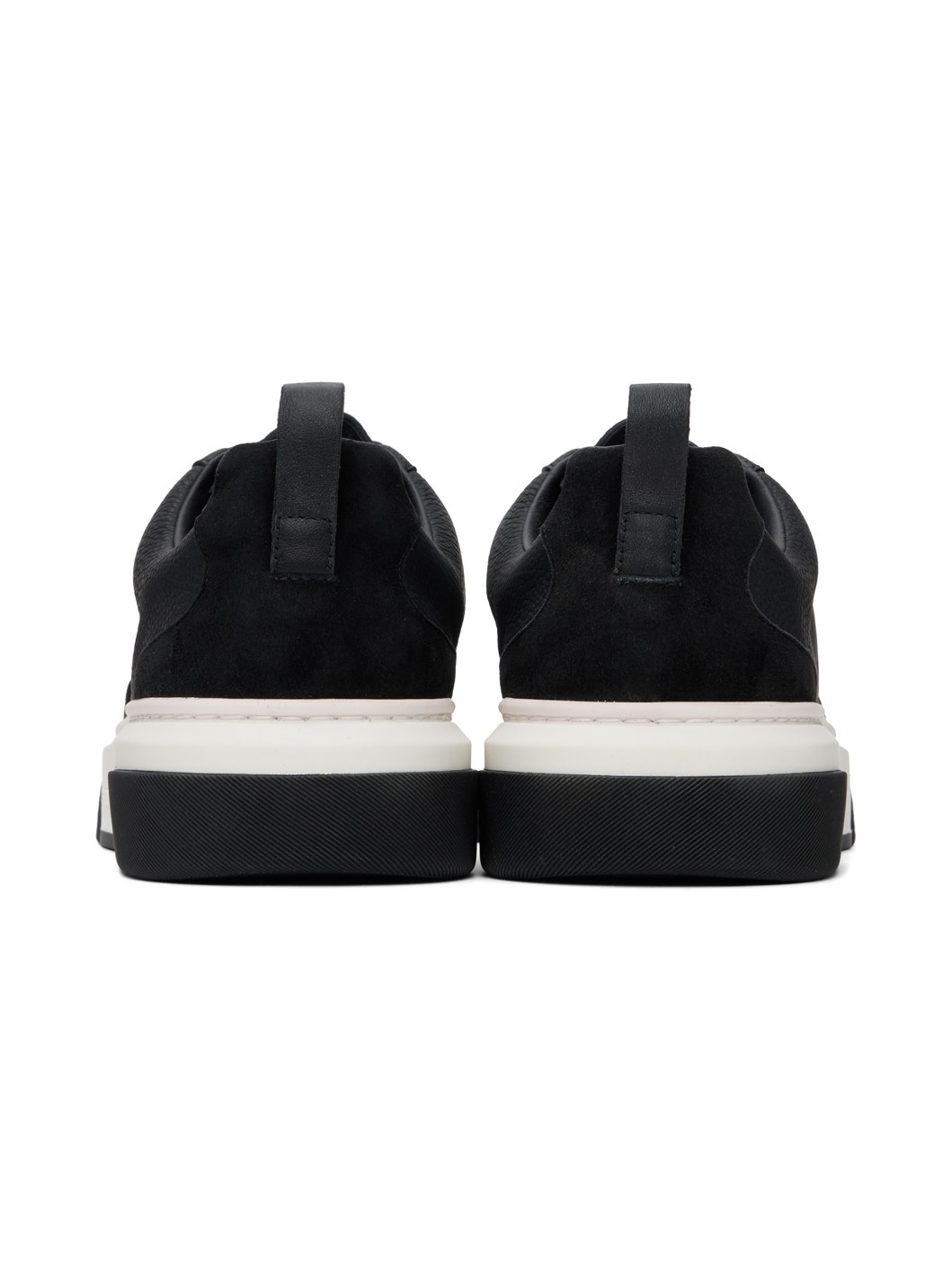 Black Leather Sneakers - 2