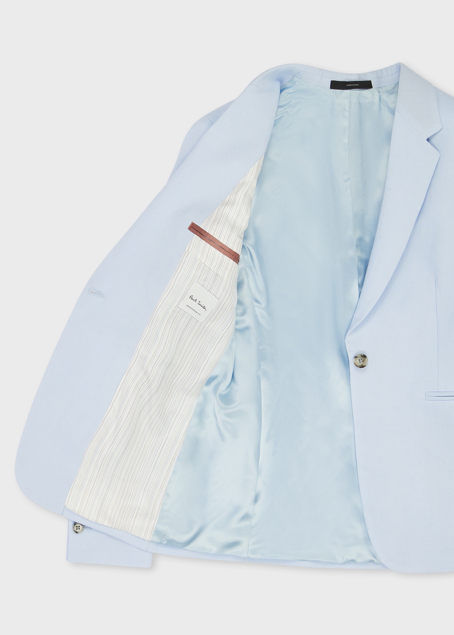 Women's Pale Blue Linen Suit - 4