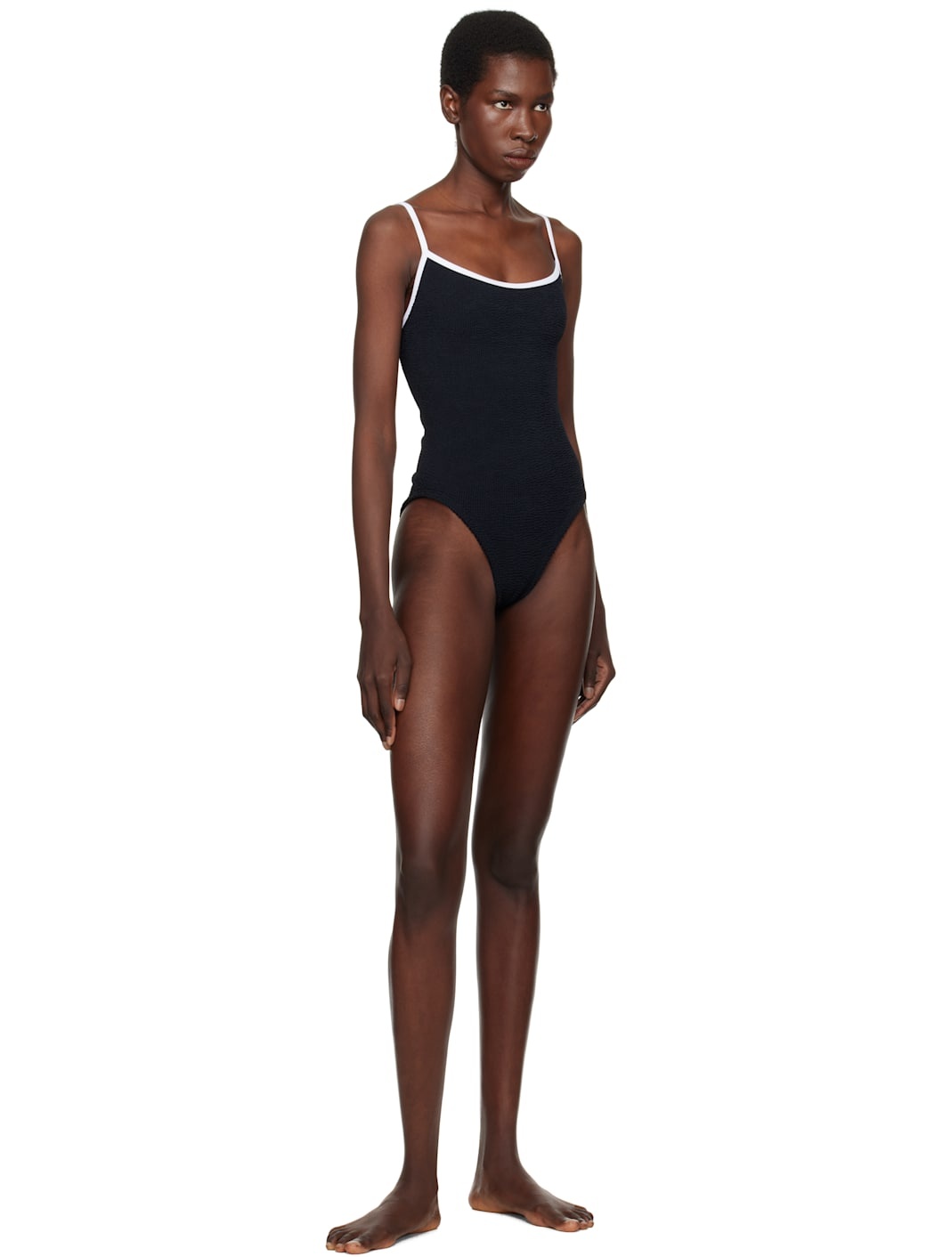 Black & White Pamela Contrast Swimsuit - 4
