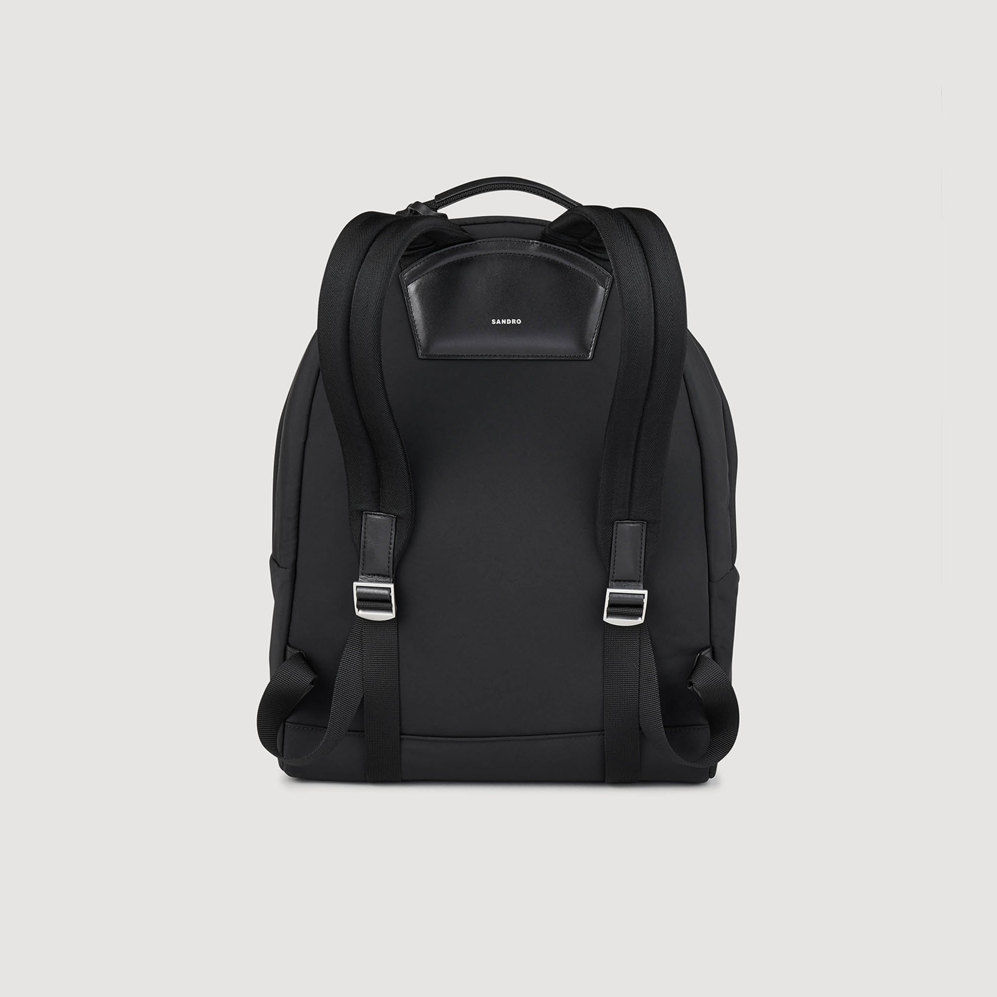 Canvas and leather backpack - 3