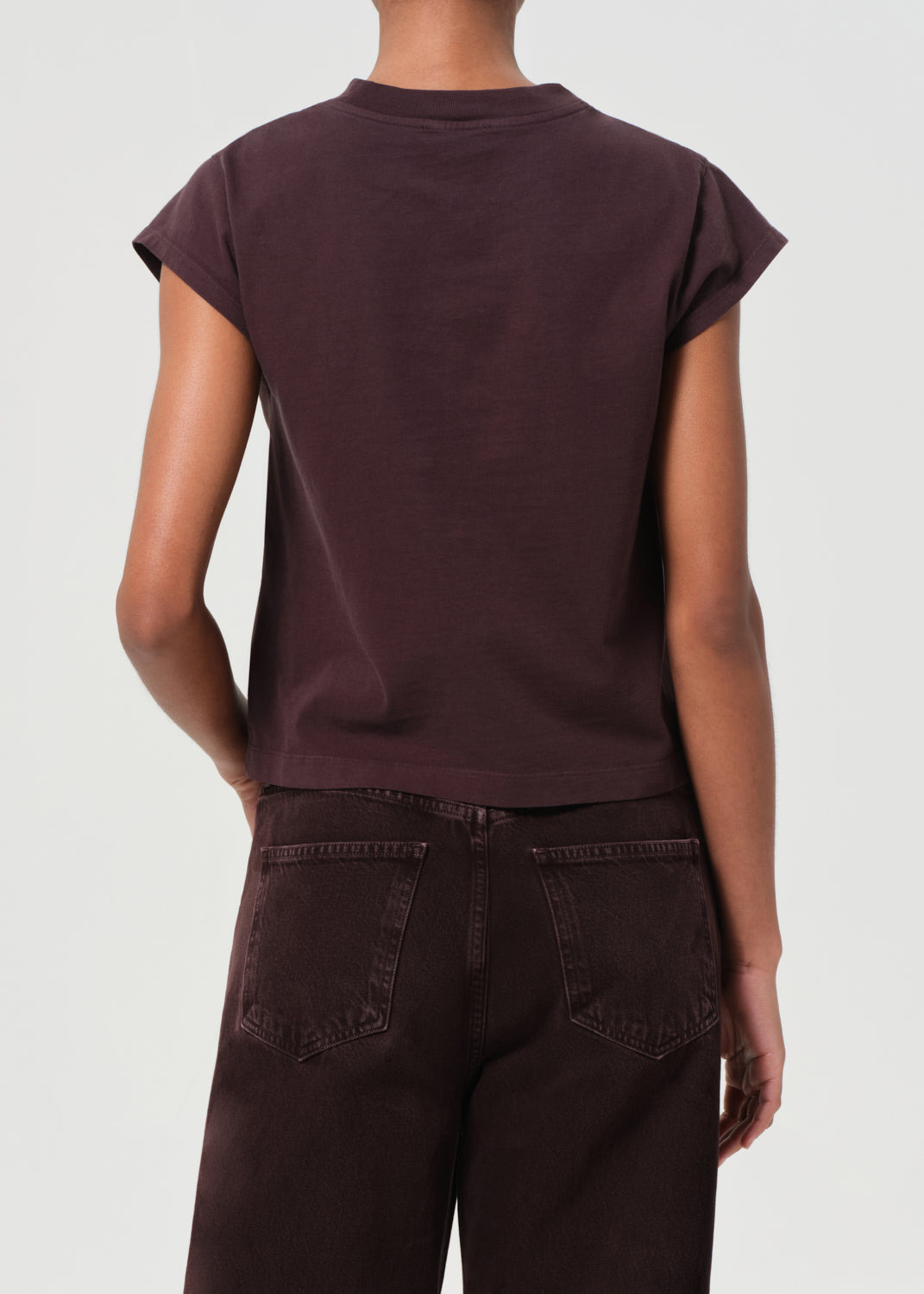 BRYCE CAP SLEEVE TEE IN ROOT - 4
