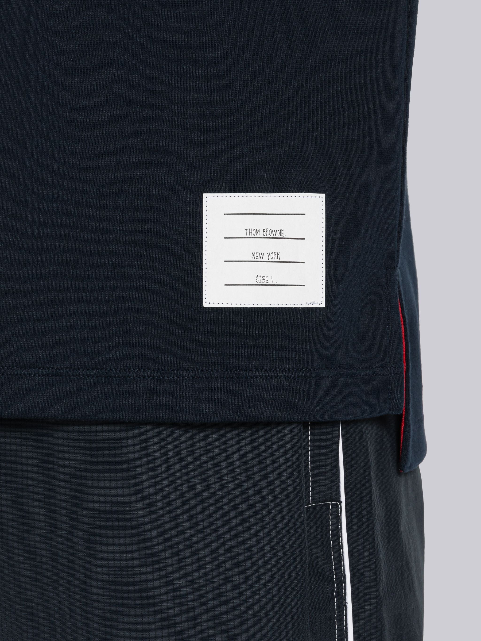 【THOM BROWNE】Oversized pocket short sleeve T-shirt Thom Browne Oversized Short Sleeve Pocket Tee | REVERSIBLE