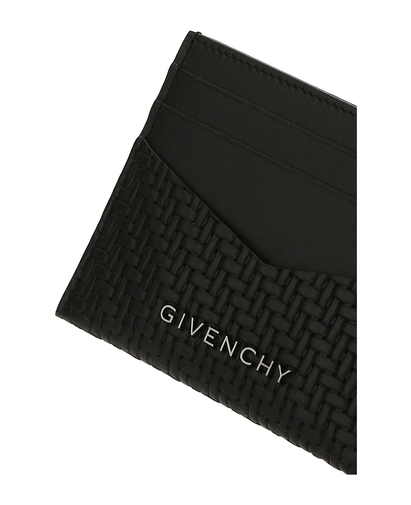 Black Leather Card Holder - 4