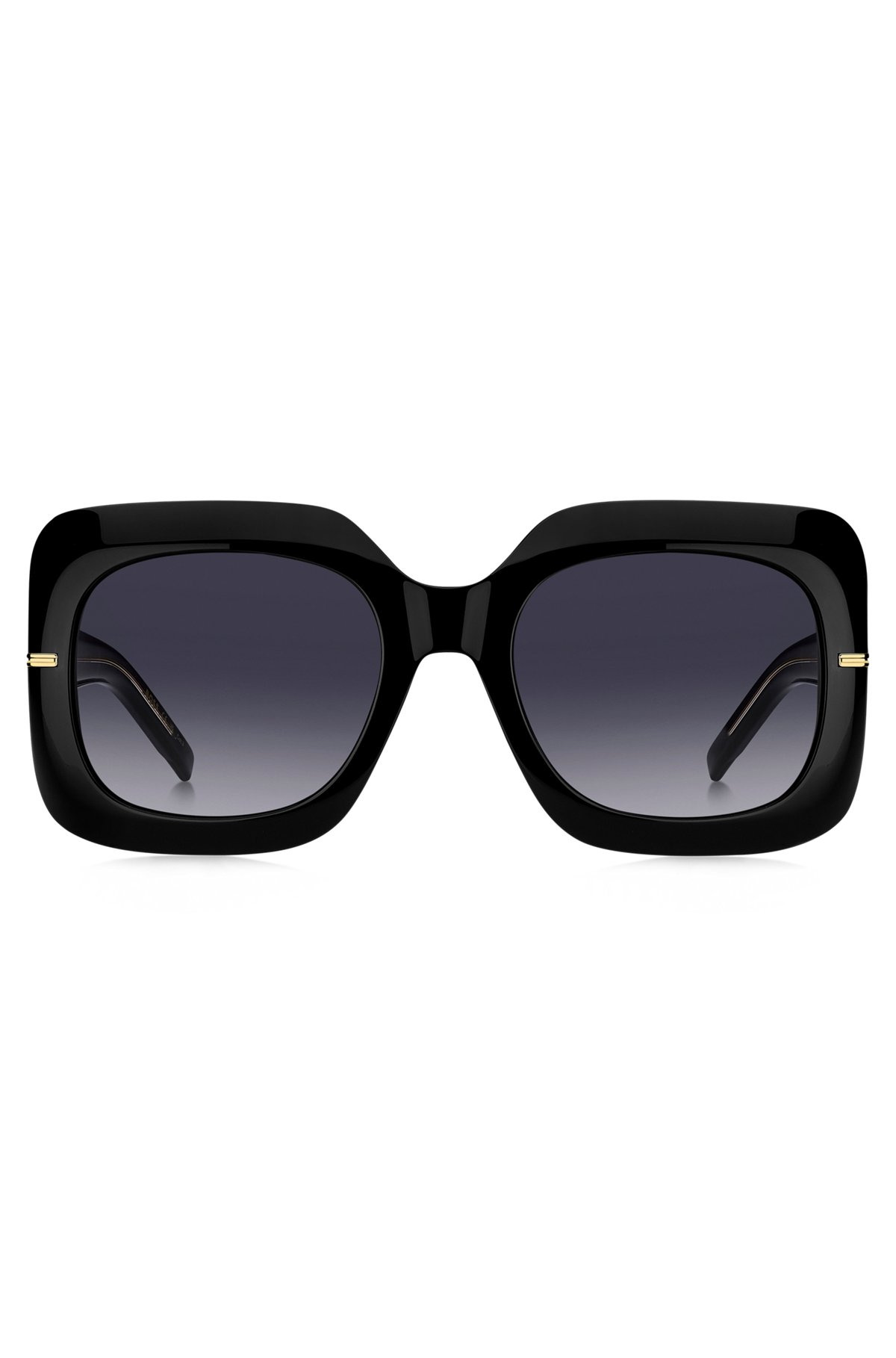 BLACK-ACETATE SUNGLASSES WITH GOLD-TONE HINGES - 3