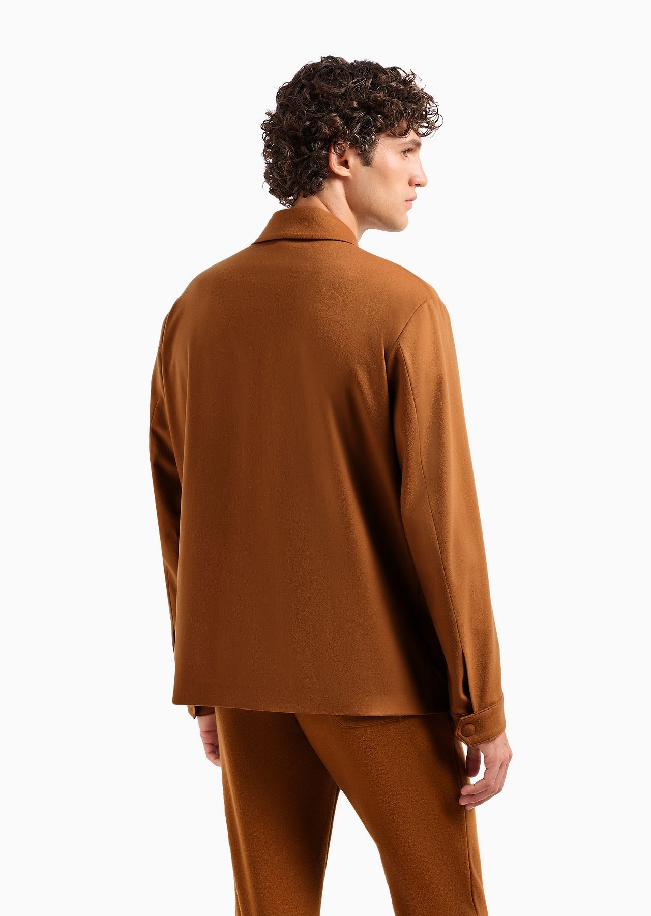 Giorgio Armani Vicuña shirt jacket in pure lightweight vicuña cloth - 3