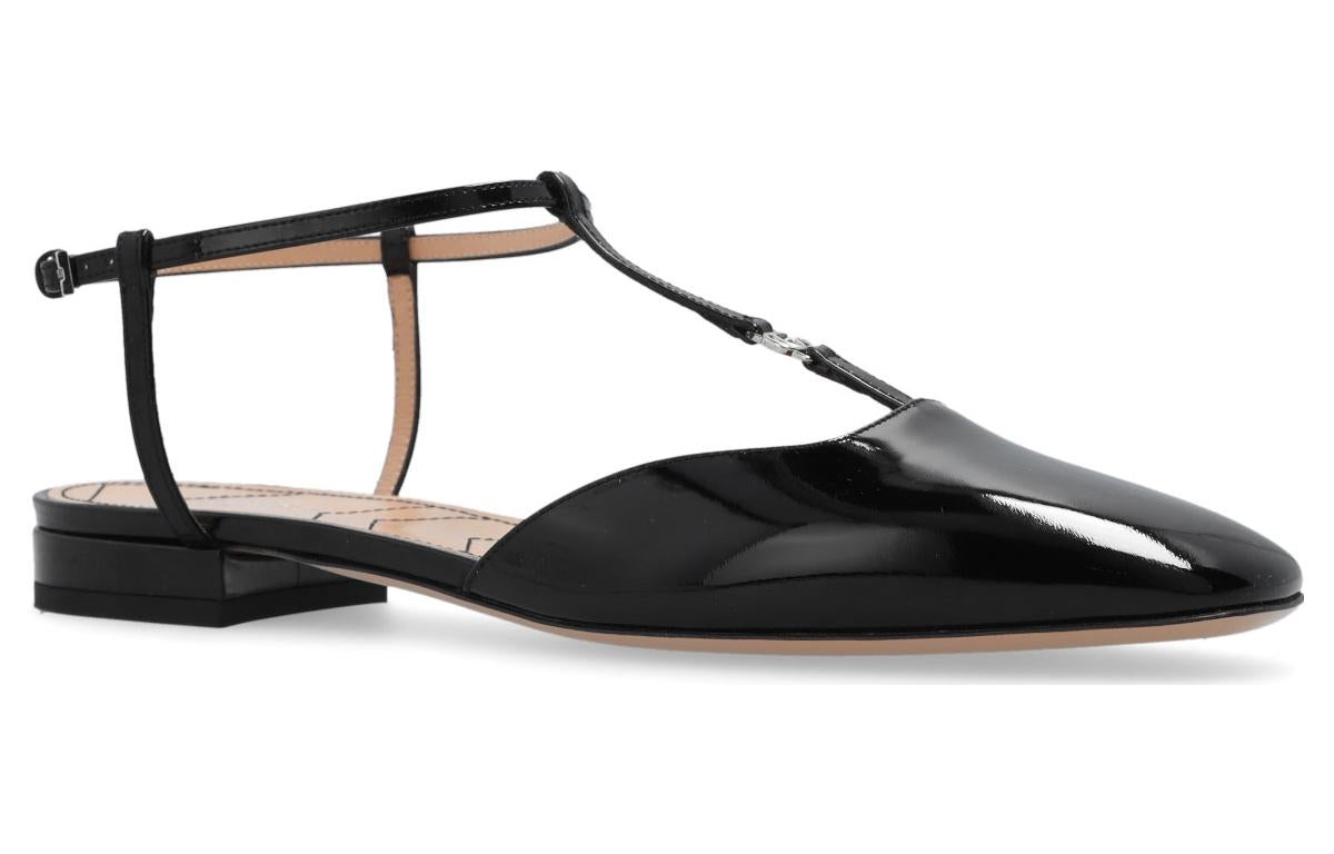 (WMNS) Gucci New Denim Ballerina Flats 'Black' 754136-BNC00-1000 - 3