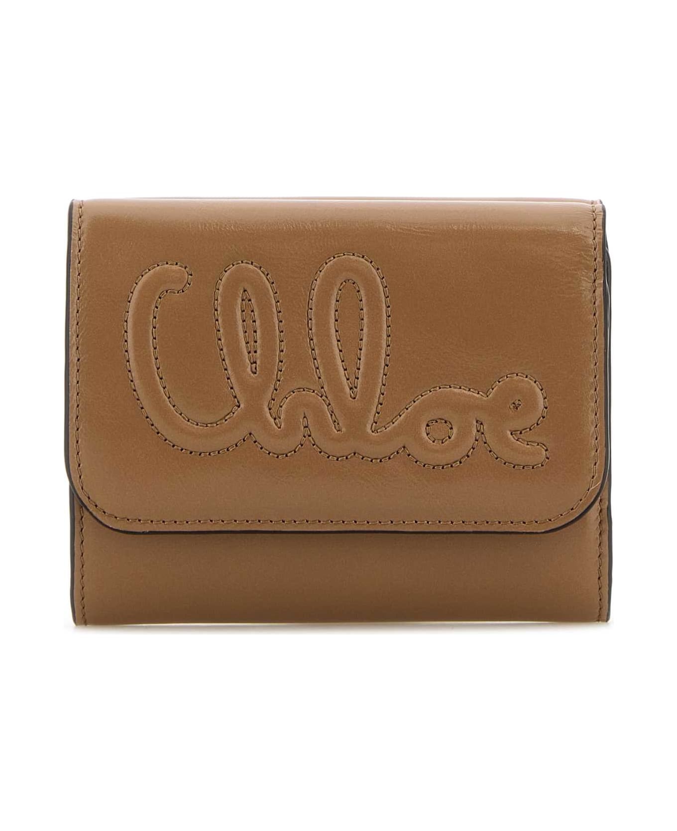 Antiqued Pink Leather Wallet - 1