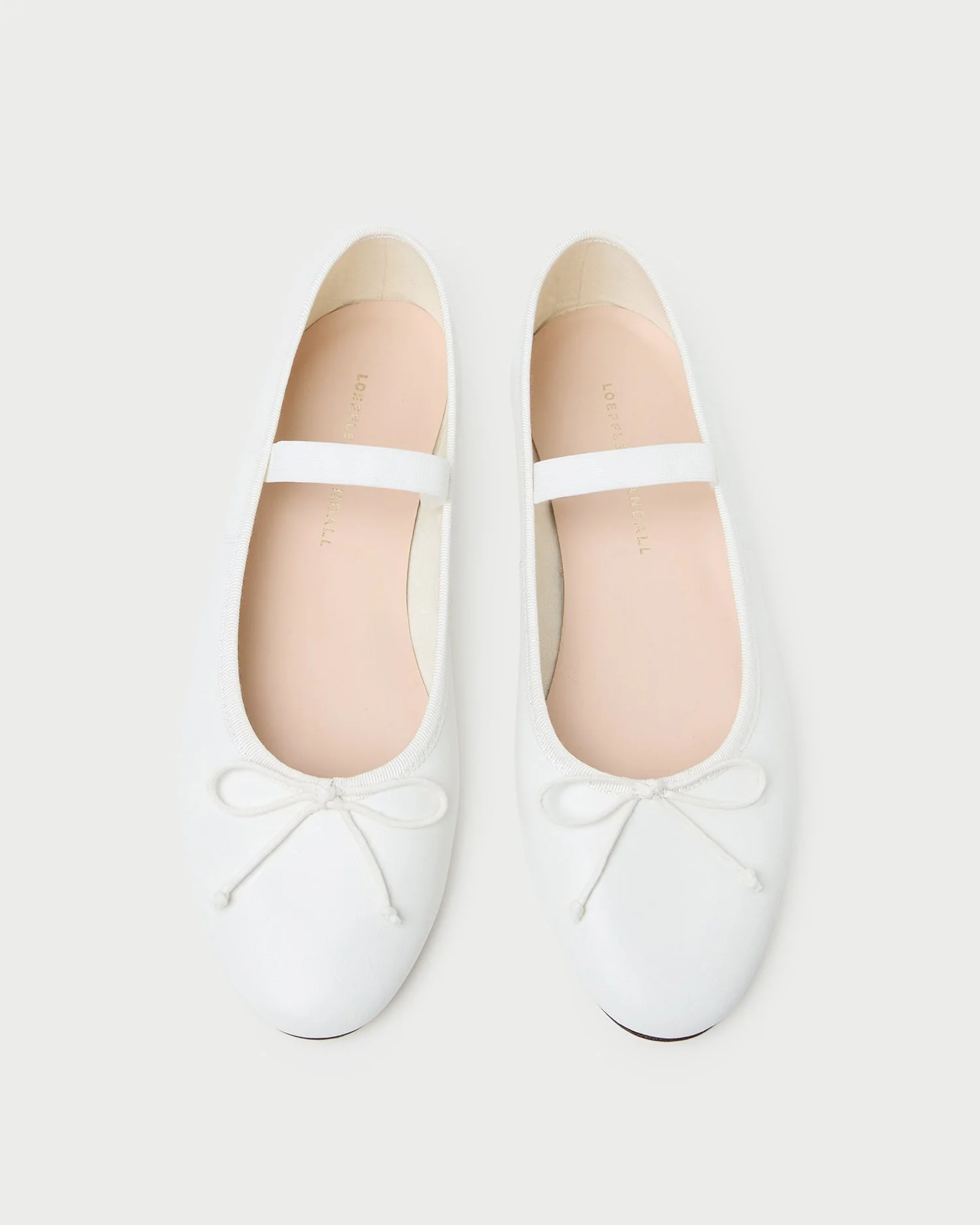 Leonie Ivory Leather Ballet Flat - 1