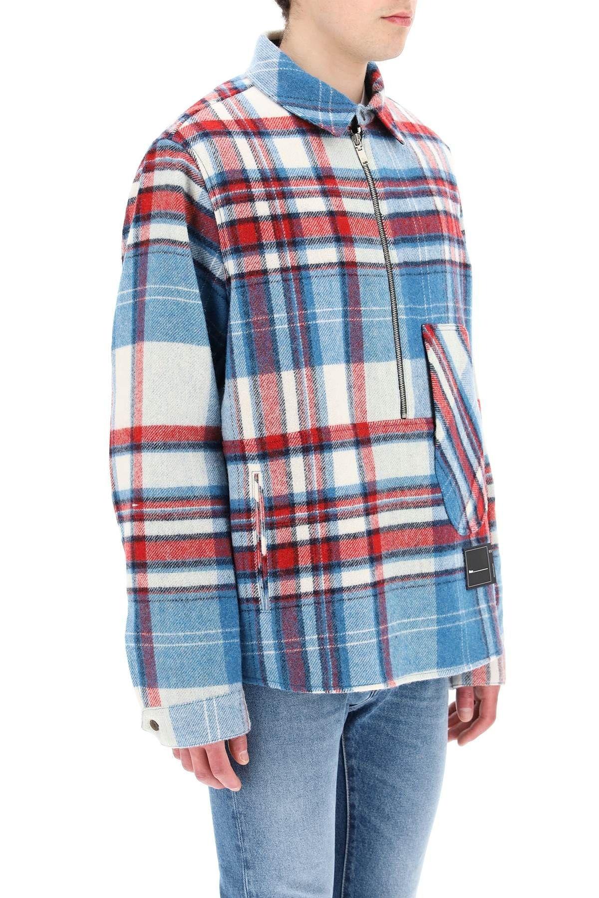 TARTAN WOOL ANORAK - 3