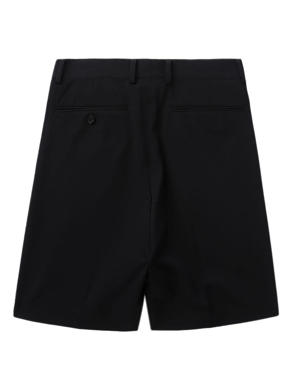 pleated wool-gabardine shorts - 6