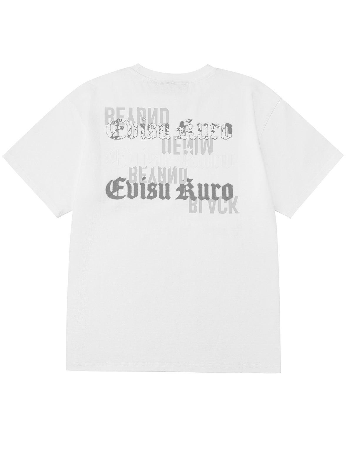 EVISUKURO Flocking and Plastisol Print Regular Fit T-shirt - 12