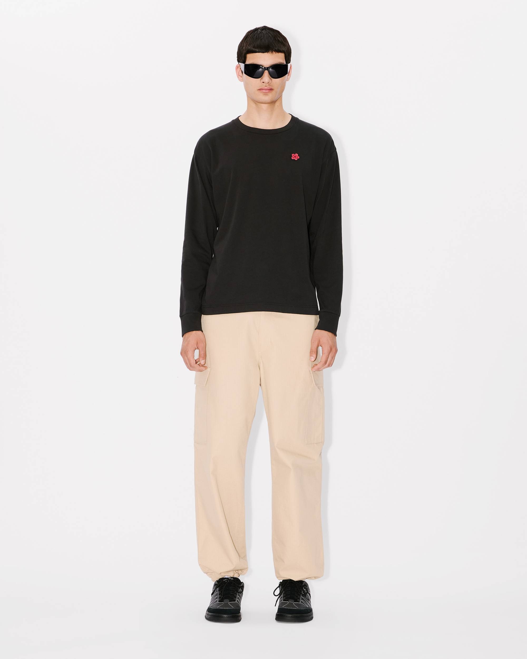 'Boke Flower' embroidered long sleeve T-shirt - 5