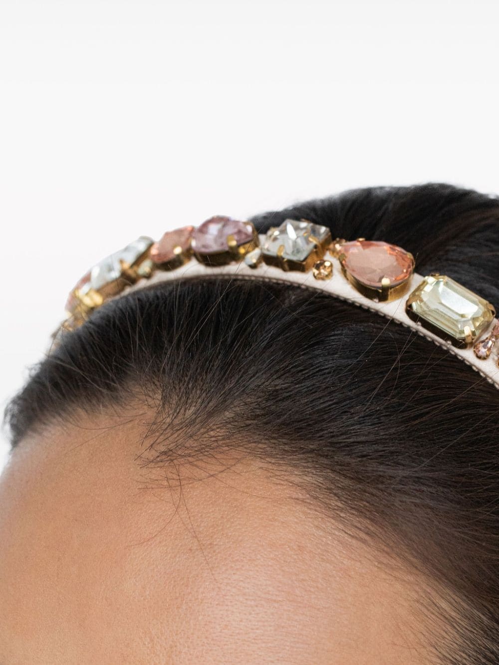 Lucia crystal-embellished headband - 3