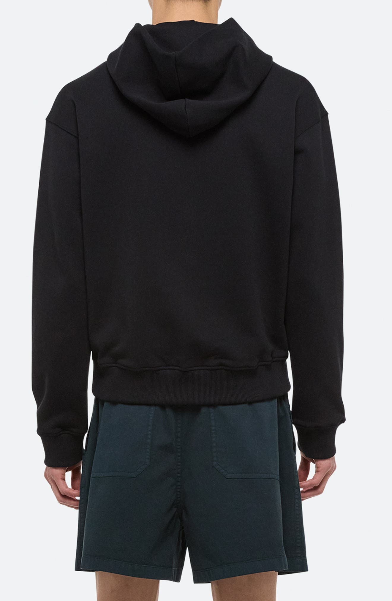 Helmut Lang Embossed Studio Logo Hoodie in Black at Nordstrom - 2