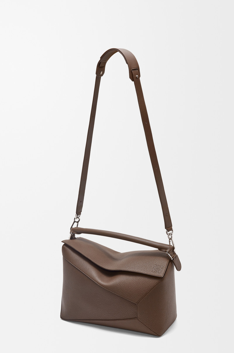 Large Puzzle Edge bag in grained calfskin 6