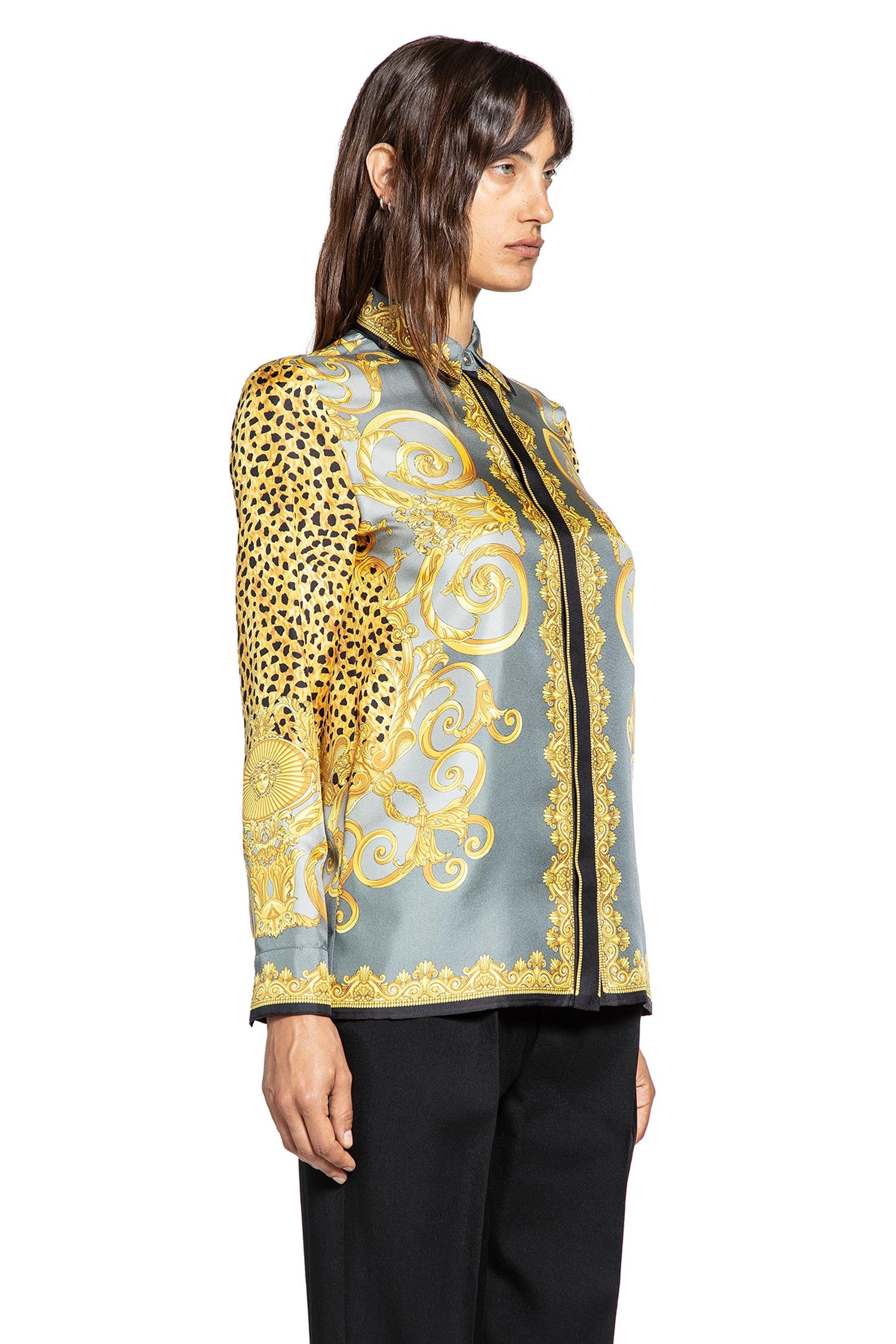 Cheetah Foulard Silk Shirt - 2
