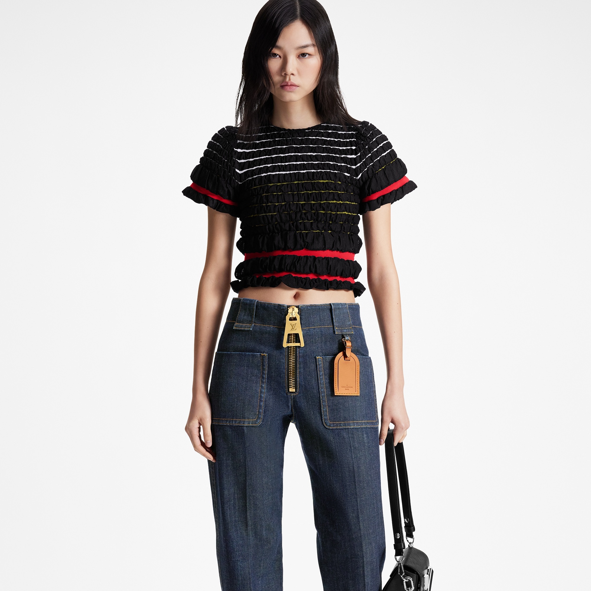 XXL Zipper Straight-Cut Jeans - 5