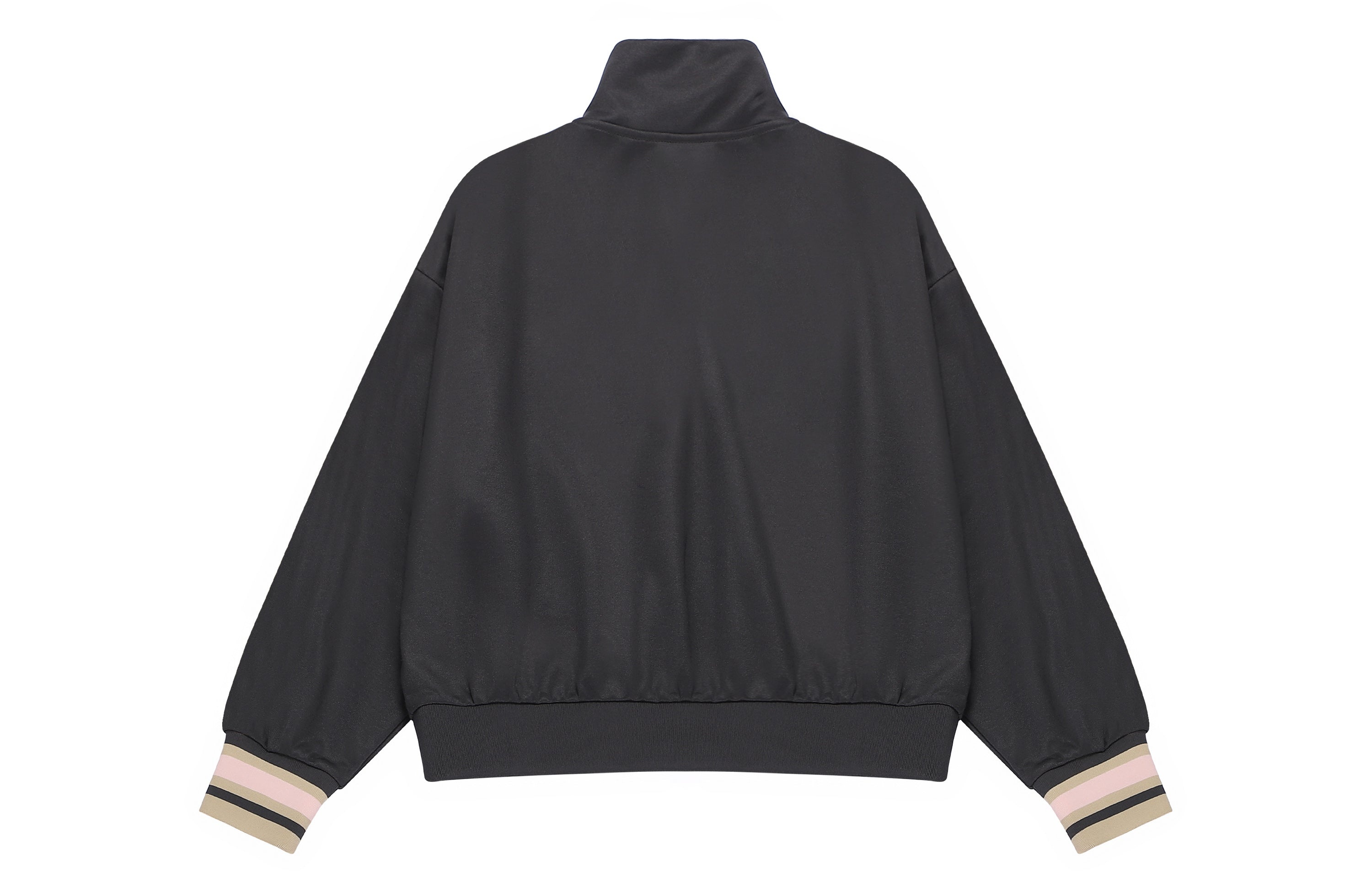 (WMNS) New Balance Half Zip Sweatshirt 'Black Beige' AWT23561-PHM - 2
