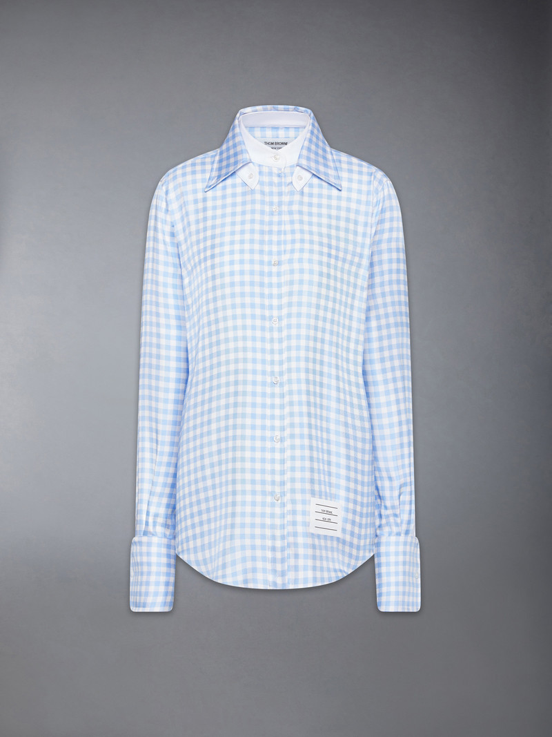 SILK TWILL GINGHAM SHIRT 1