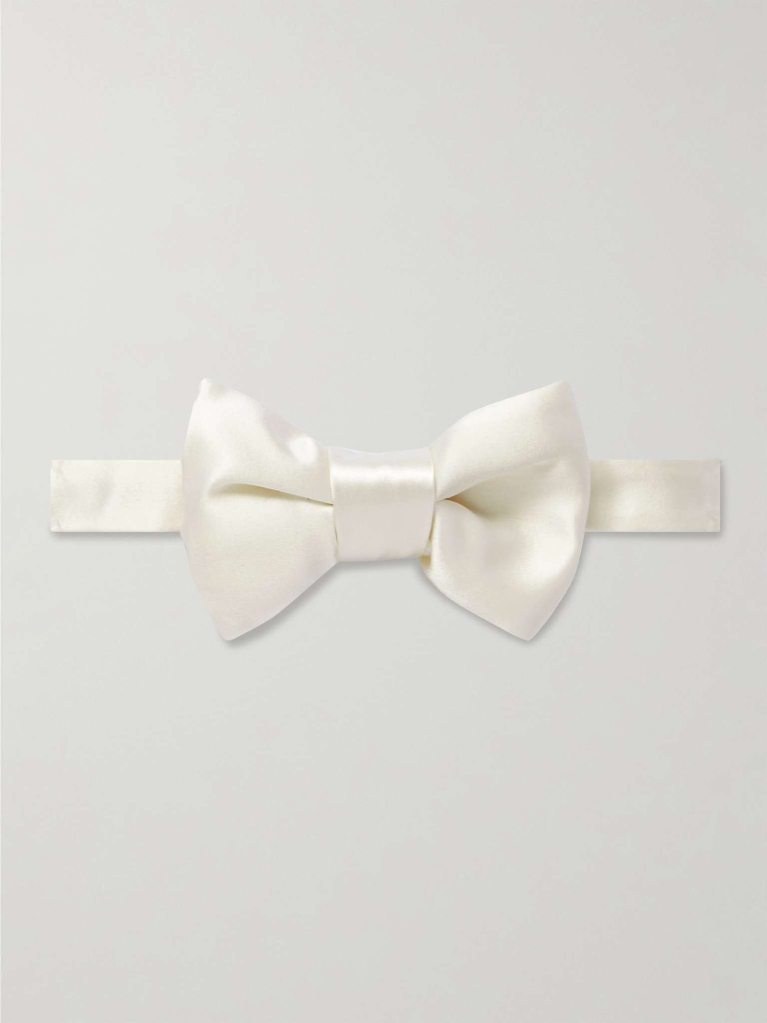 Pre-Tied Logo-Jacquard Silk-Twill Bow Tie