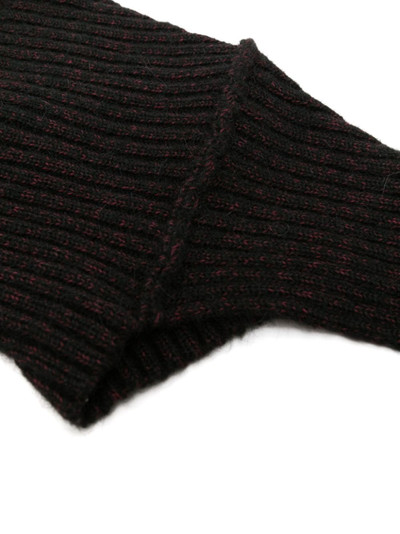 MM6 Maison Margiela exposed-seam knitted balaclava outlook