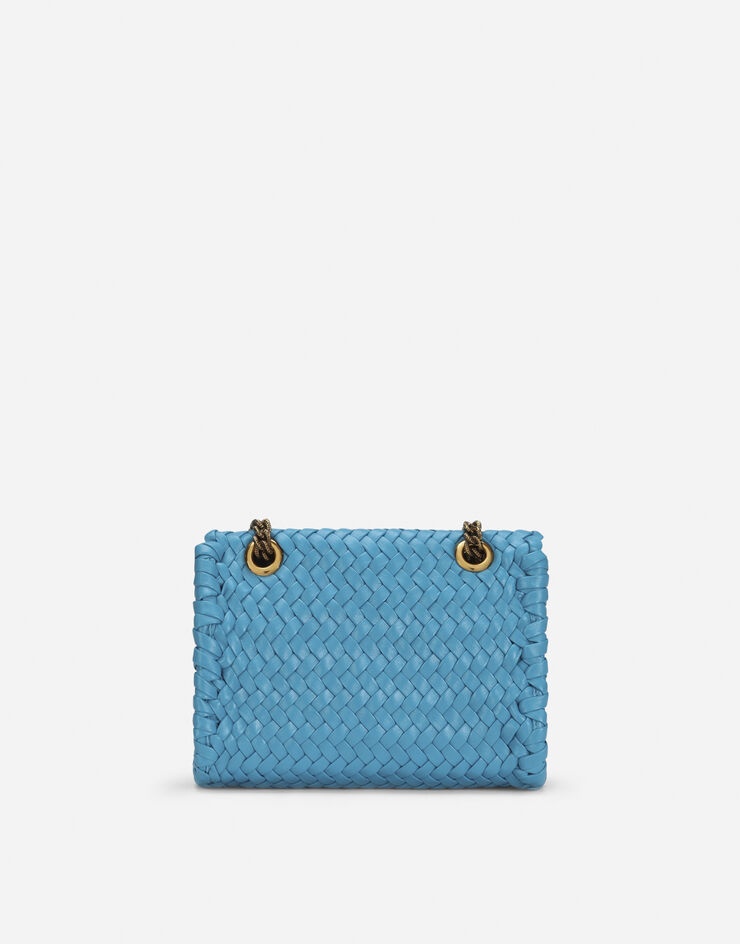 Small Devotion shoulder bag in woven nappa leather - 4