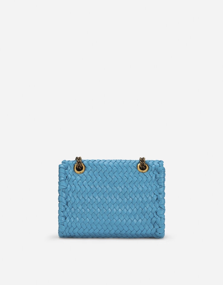 Small Devotion shoulder bag in woven nappa leather - 4