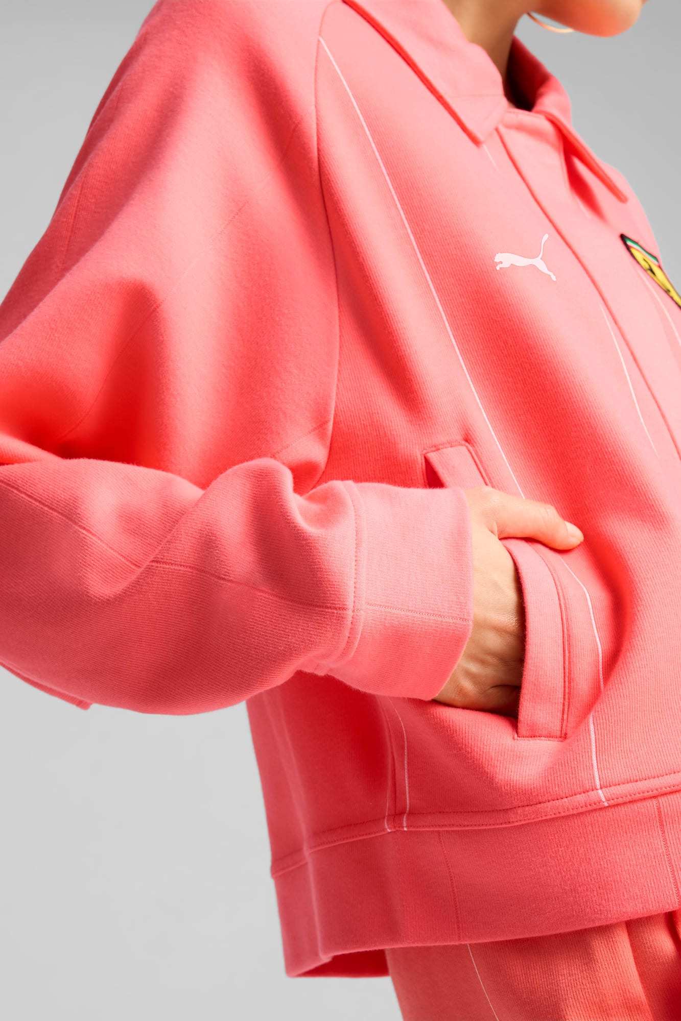 Scuderia Ferrari Women's Zip-Up Jacket - 7