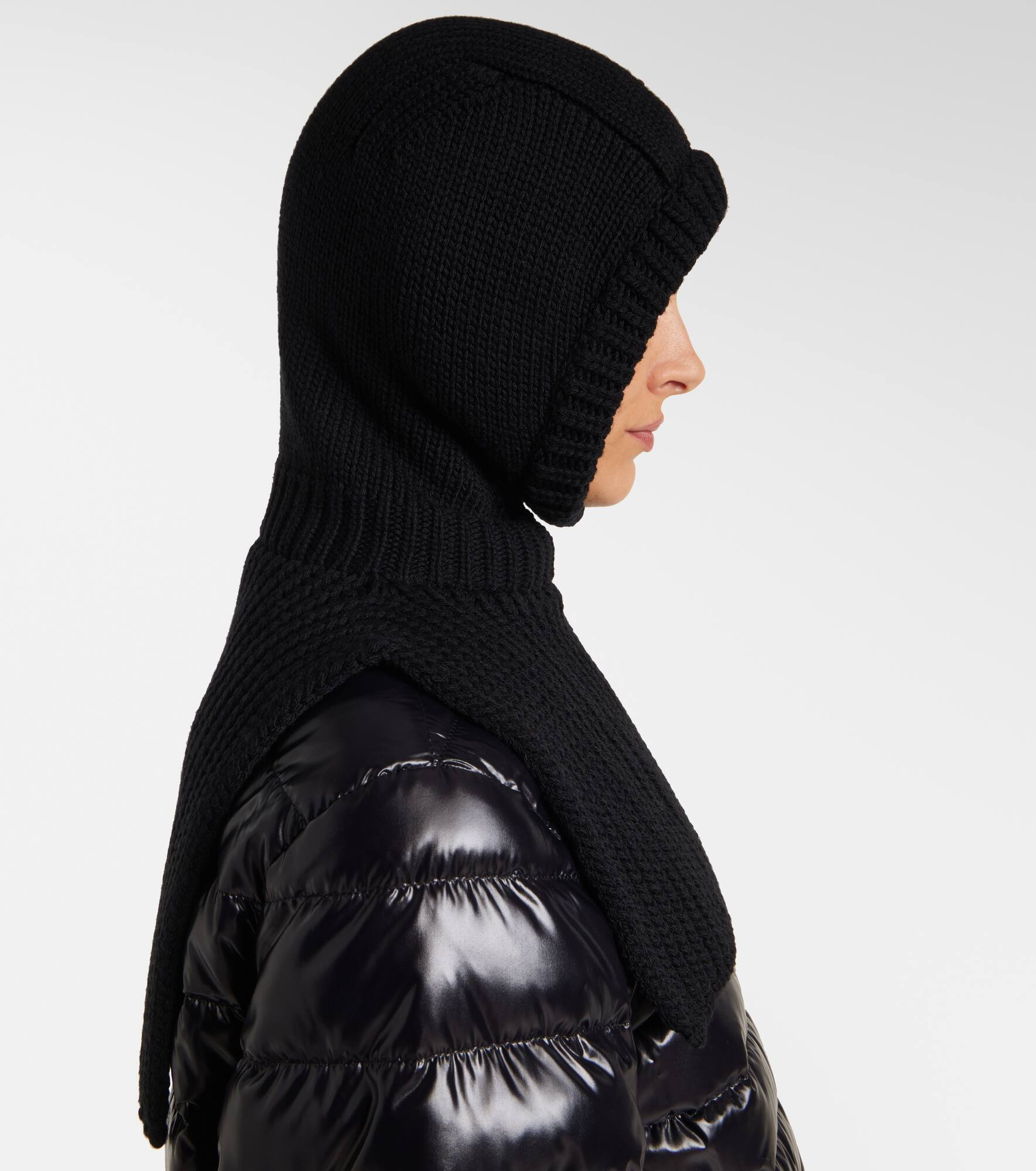 Ribbed-knit virgin wool ski mask - 5