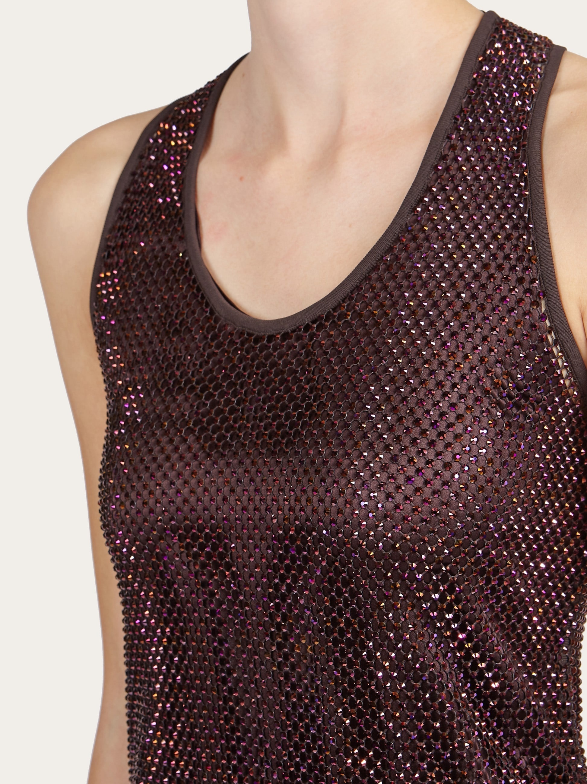 Sleeveless net top - 4