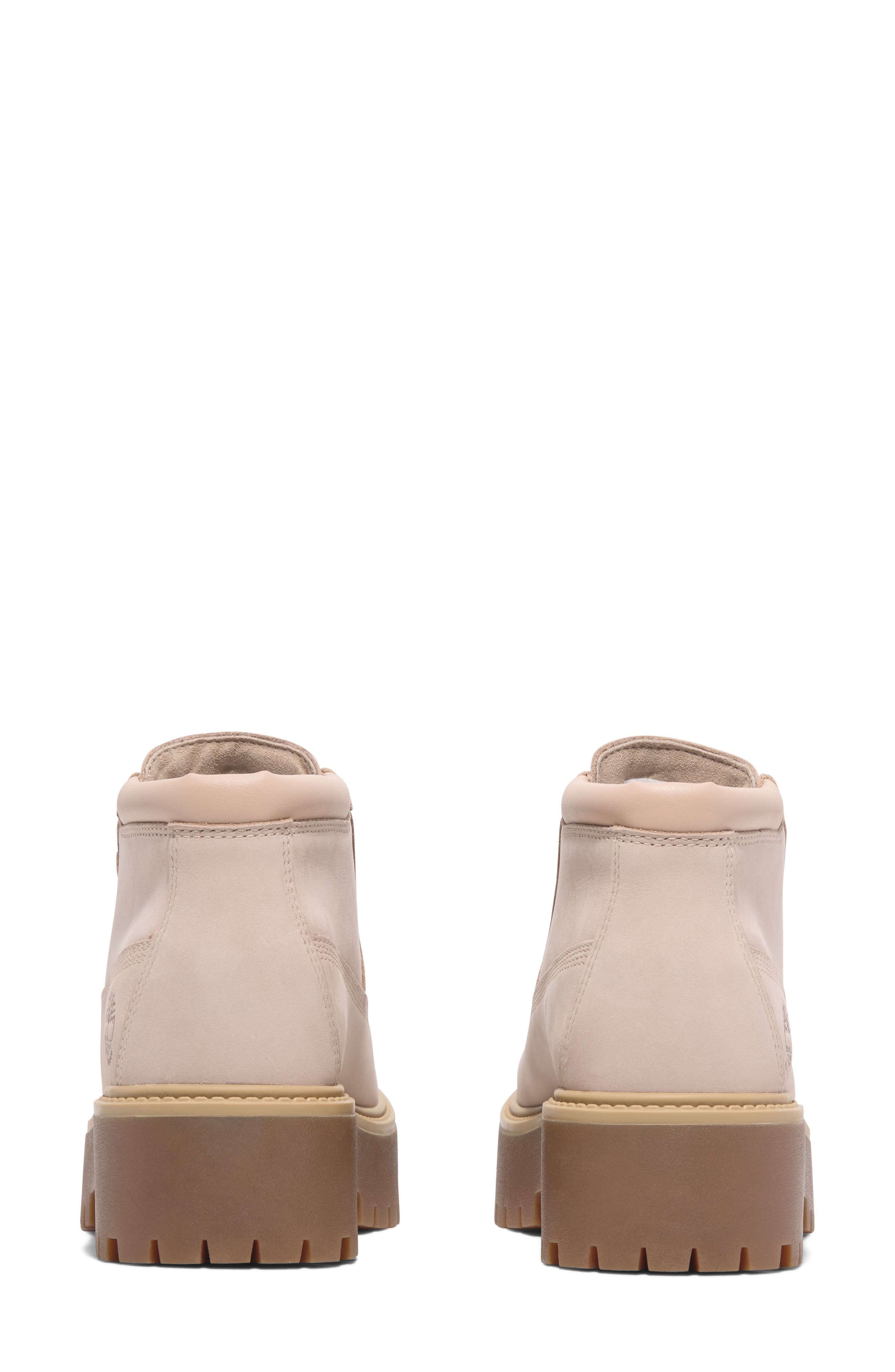 Timberland Stone Street Waterproof Platform Boot in Light Beige Nubuck at Nordstrom - 5