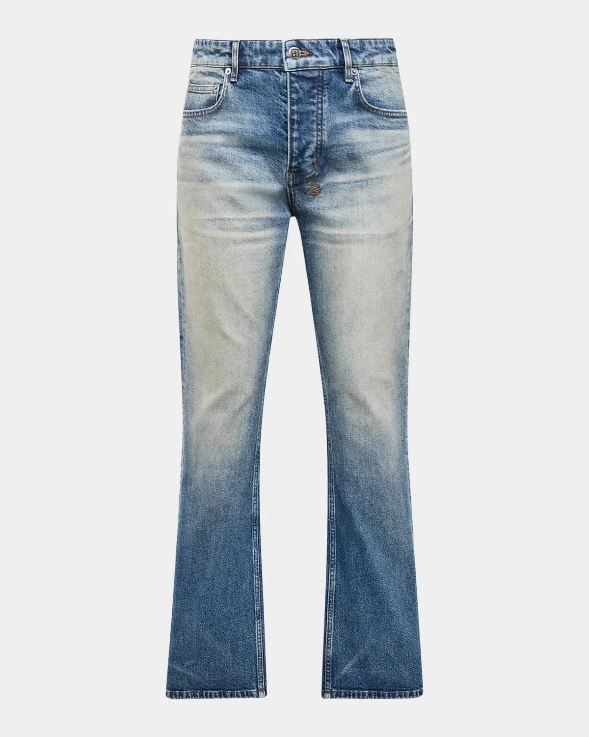 Men's Bronko Portland Faded Denim Bootcut Jeans - 1