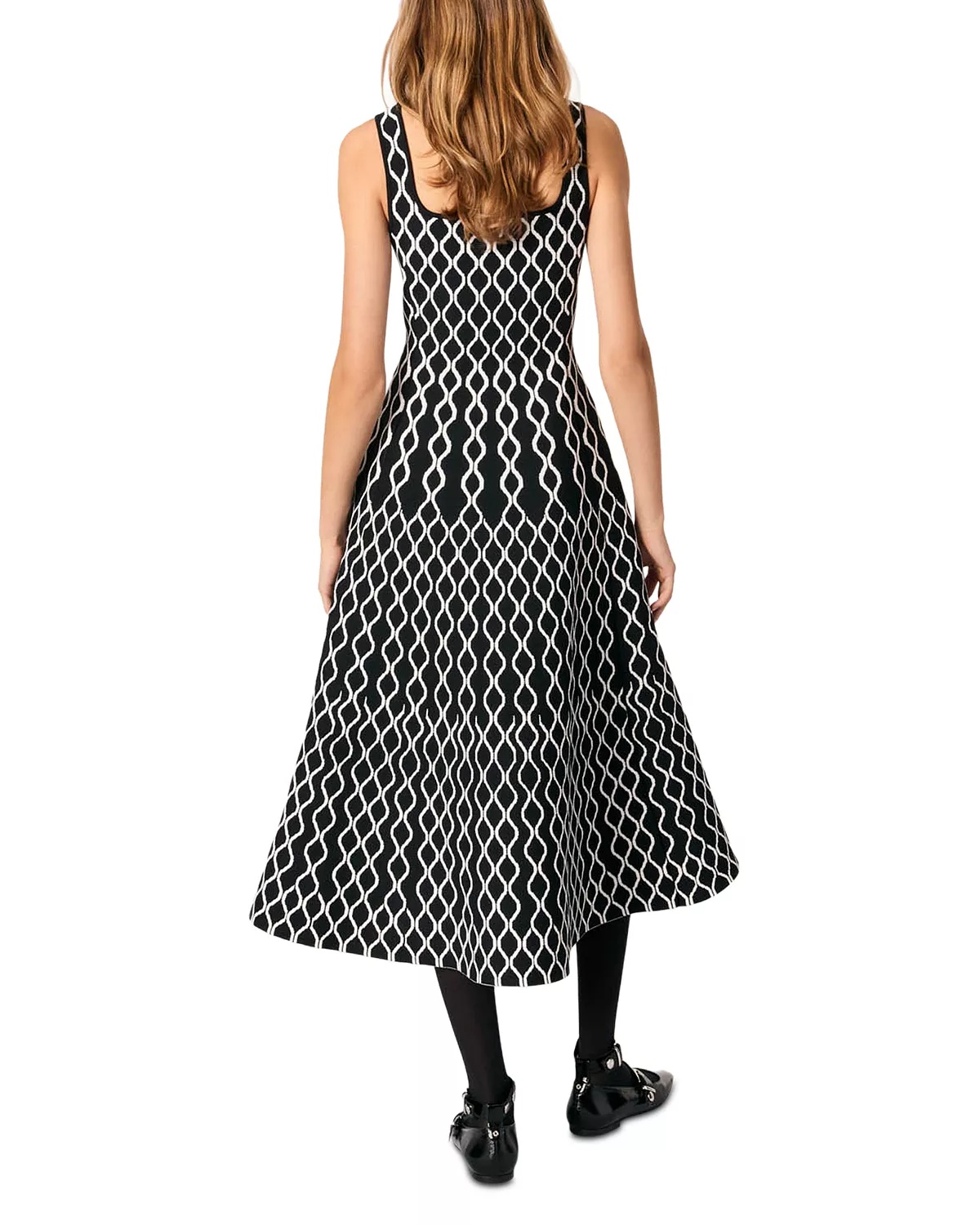 Jacquard Knit Midi Dress - 3