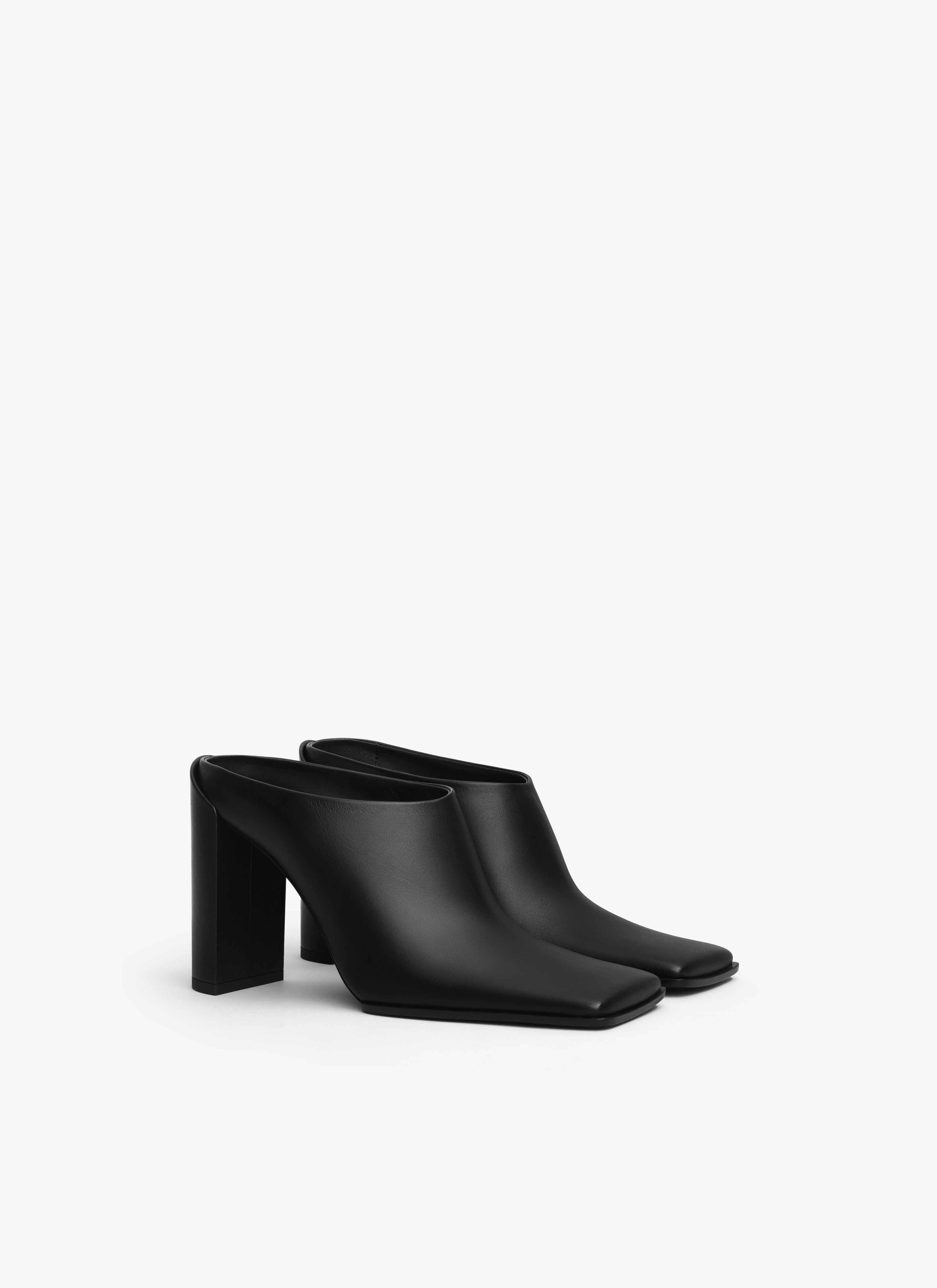 SQUARE MULES IN CALFSKIN - 3