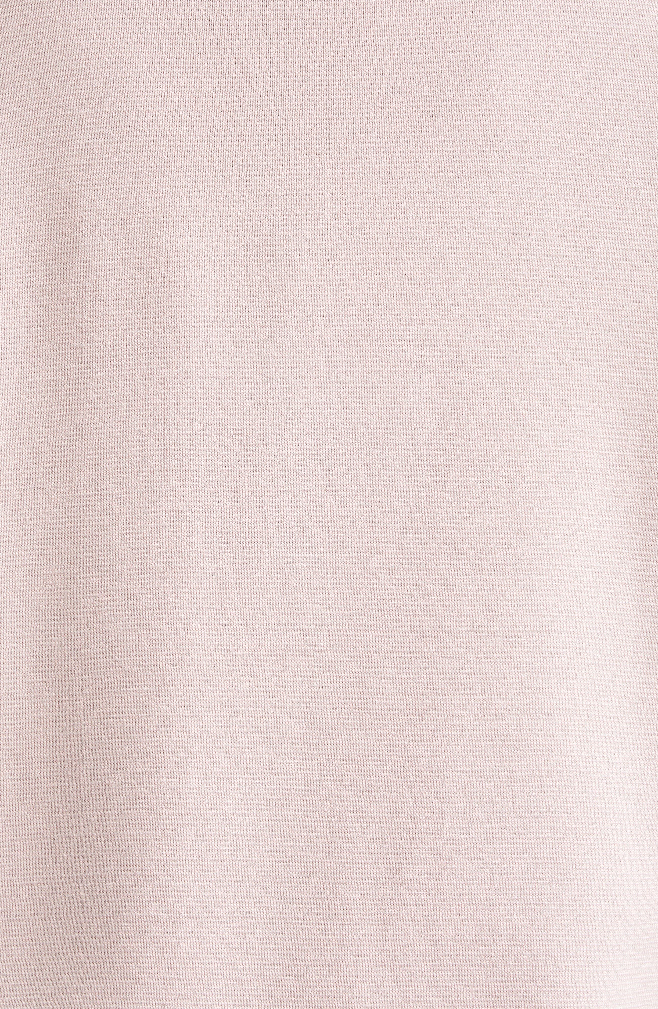 Balmain Logo Emblem Silk & Cotton Cardigan in Oin Pale Pink/White at Nordstrom - 7