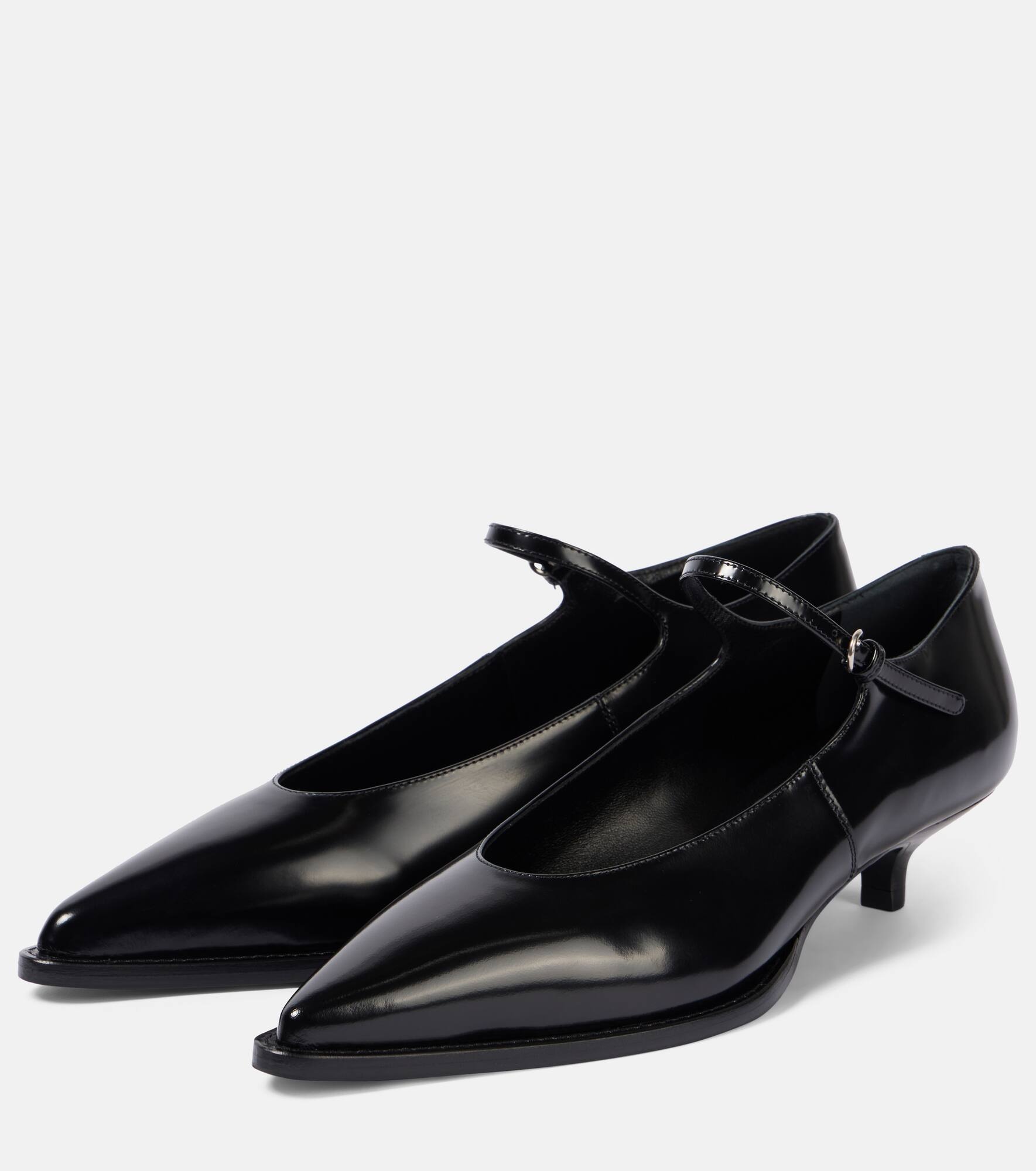 35 brushed leather pumps - 4