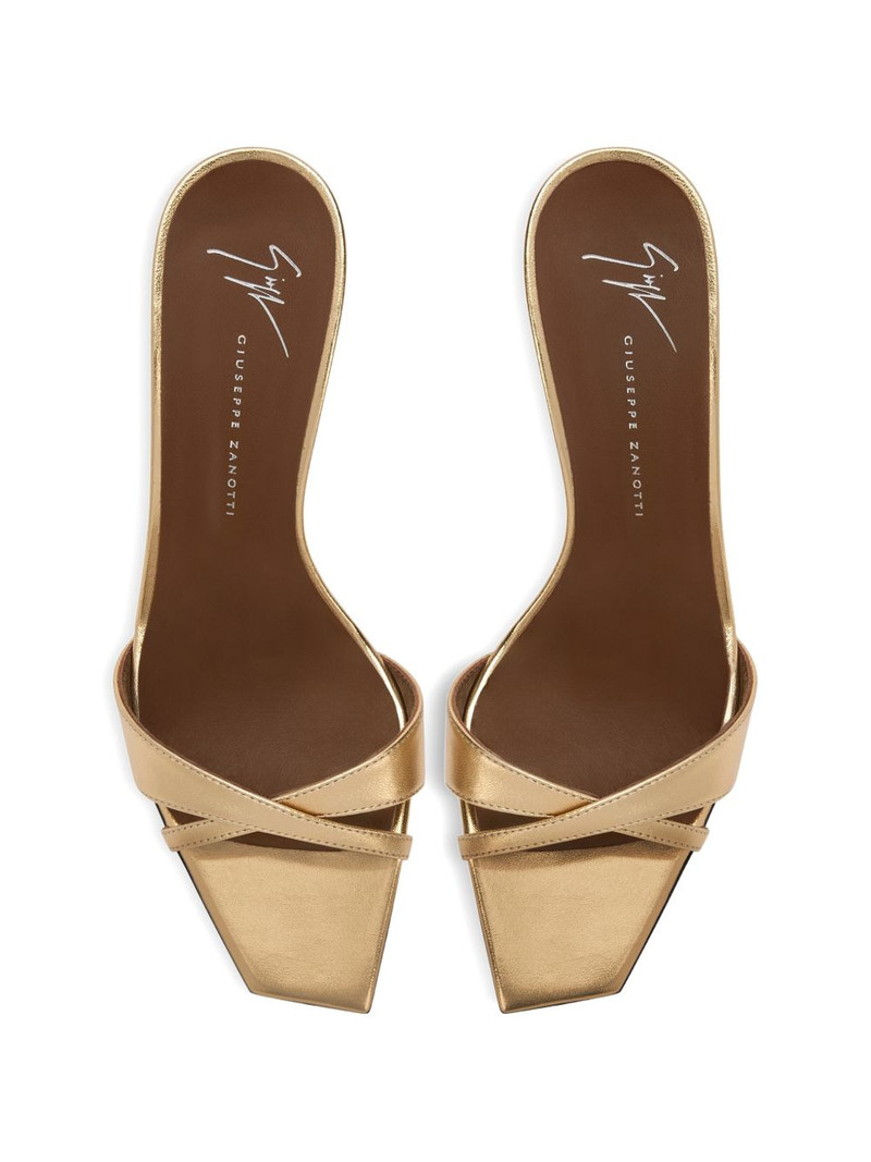 Intriigo square toe heeled sandals 4
