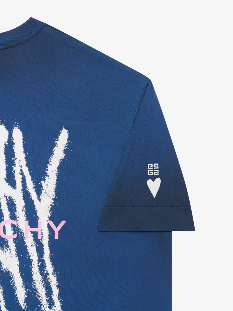 OVERSIZED T-SHIRT IN COTTON WITH GIVENCHY WOLF PRINT 6