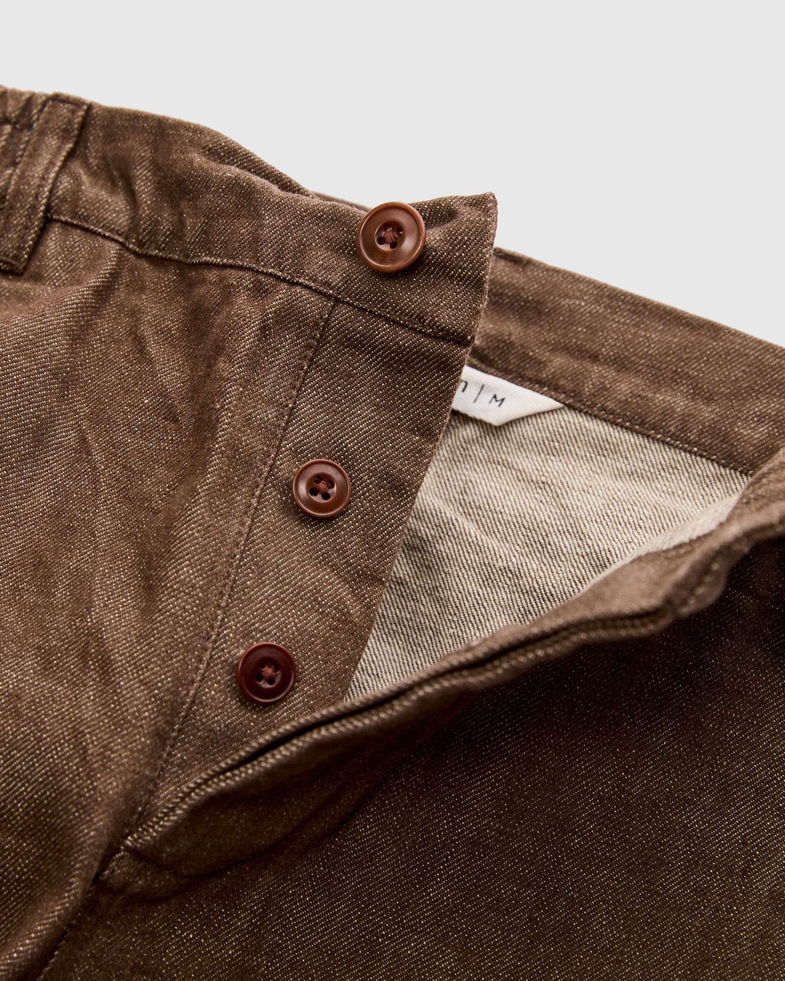 Harvest Pant in Brown Denim - 6