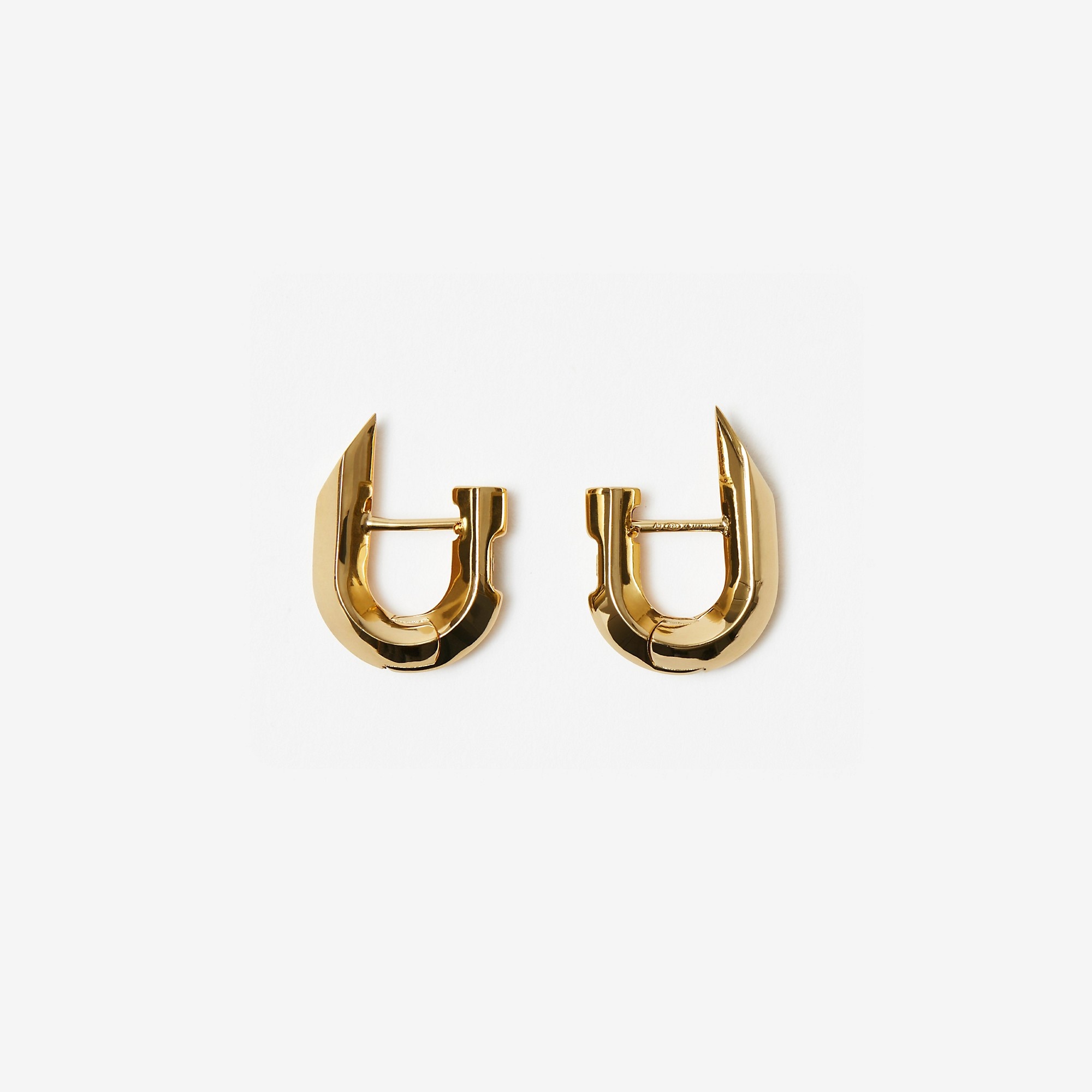 Gold-plated Hollow Spike Earrings - 2